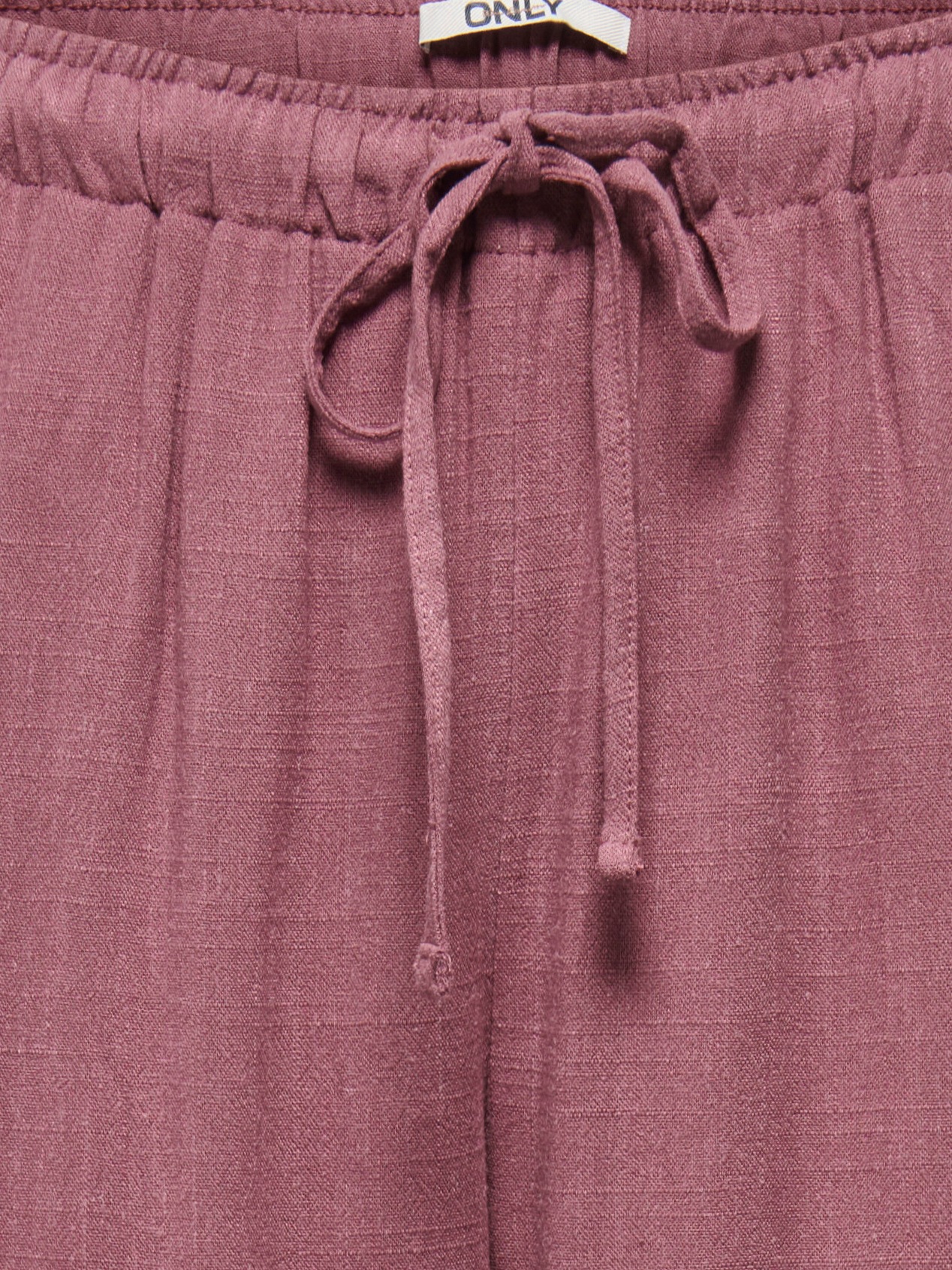 Pantalon En Lin ONLY Onlsiesta Rose Brun XL 2