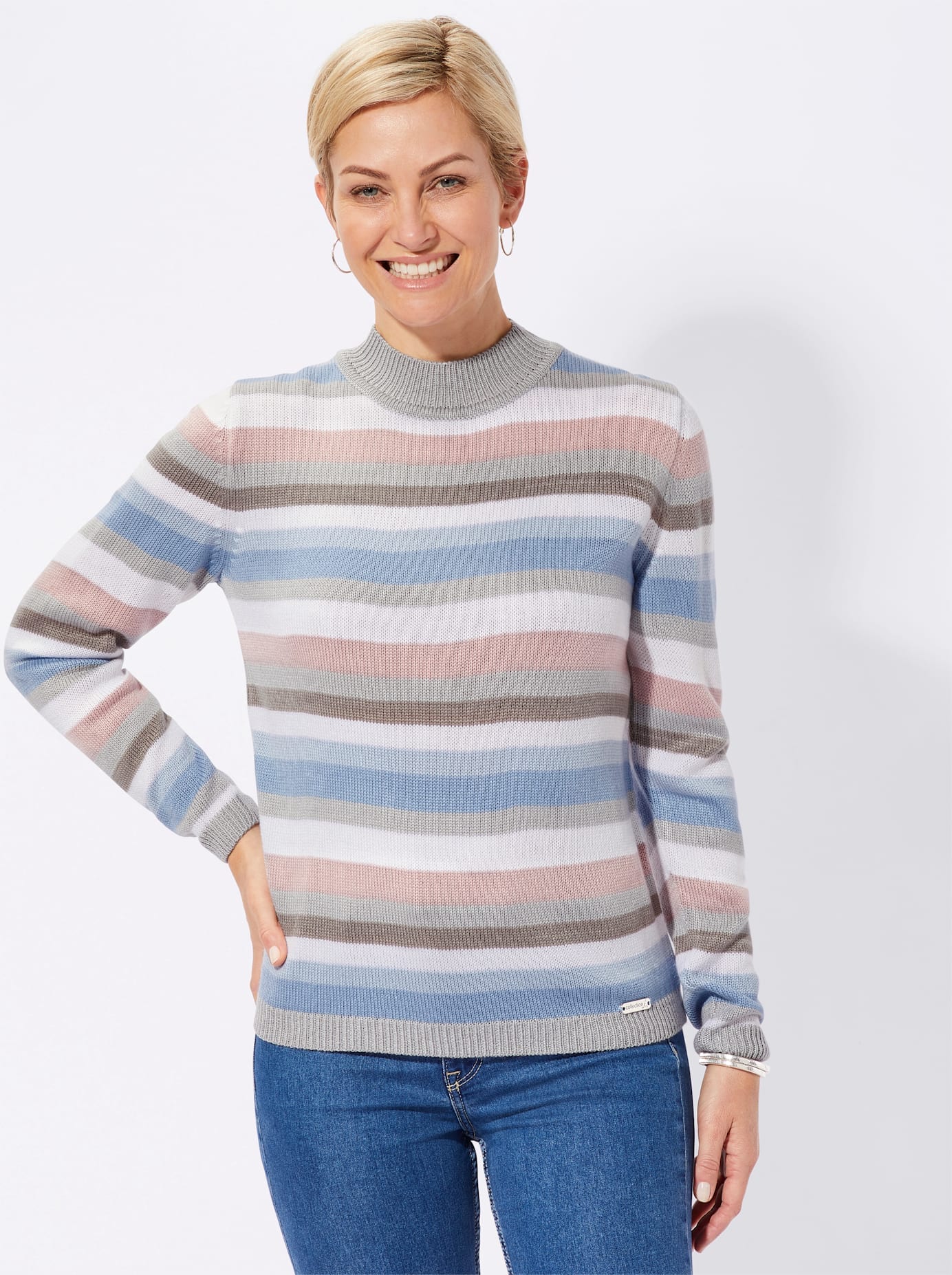 Casual Looks Stehkragenpullover "Pullover" günstig online kaufen