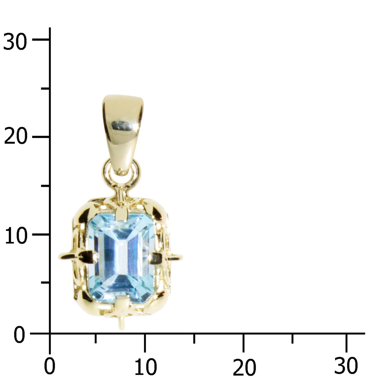 OSTSEE-SCHMUCK Kettenanhänger »Ostsee-Schmuck Anhänger Annerose 8x6 mm Anhänger Annerose 8x6 mm«, (1 tlg.)