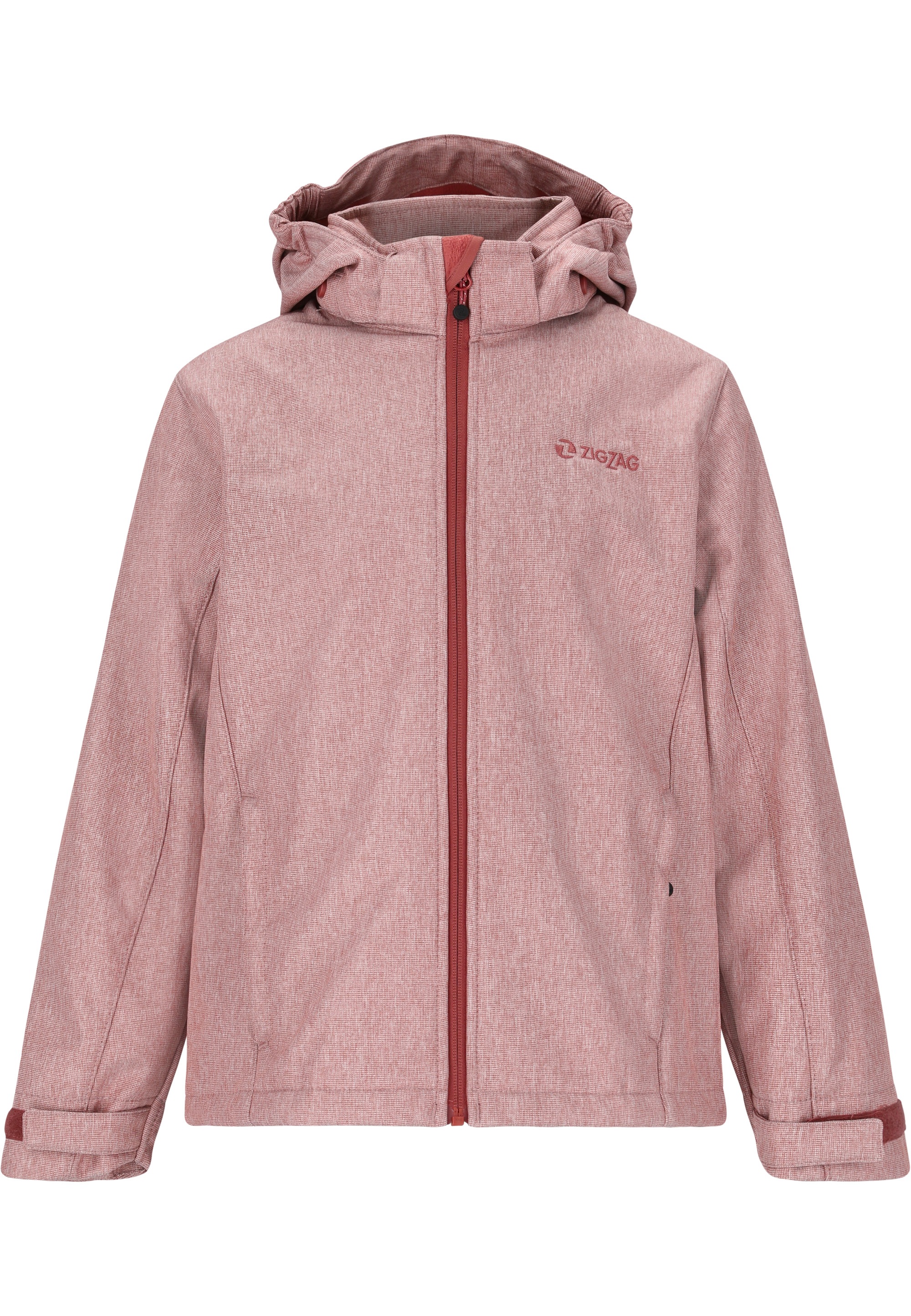 ZIGZAG Softshelljacke "MANONE MELANGE WATERPROOF", mit weichem Innenfleece