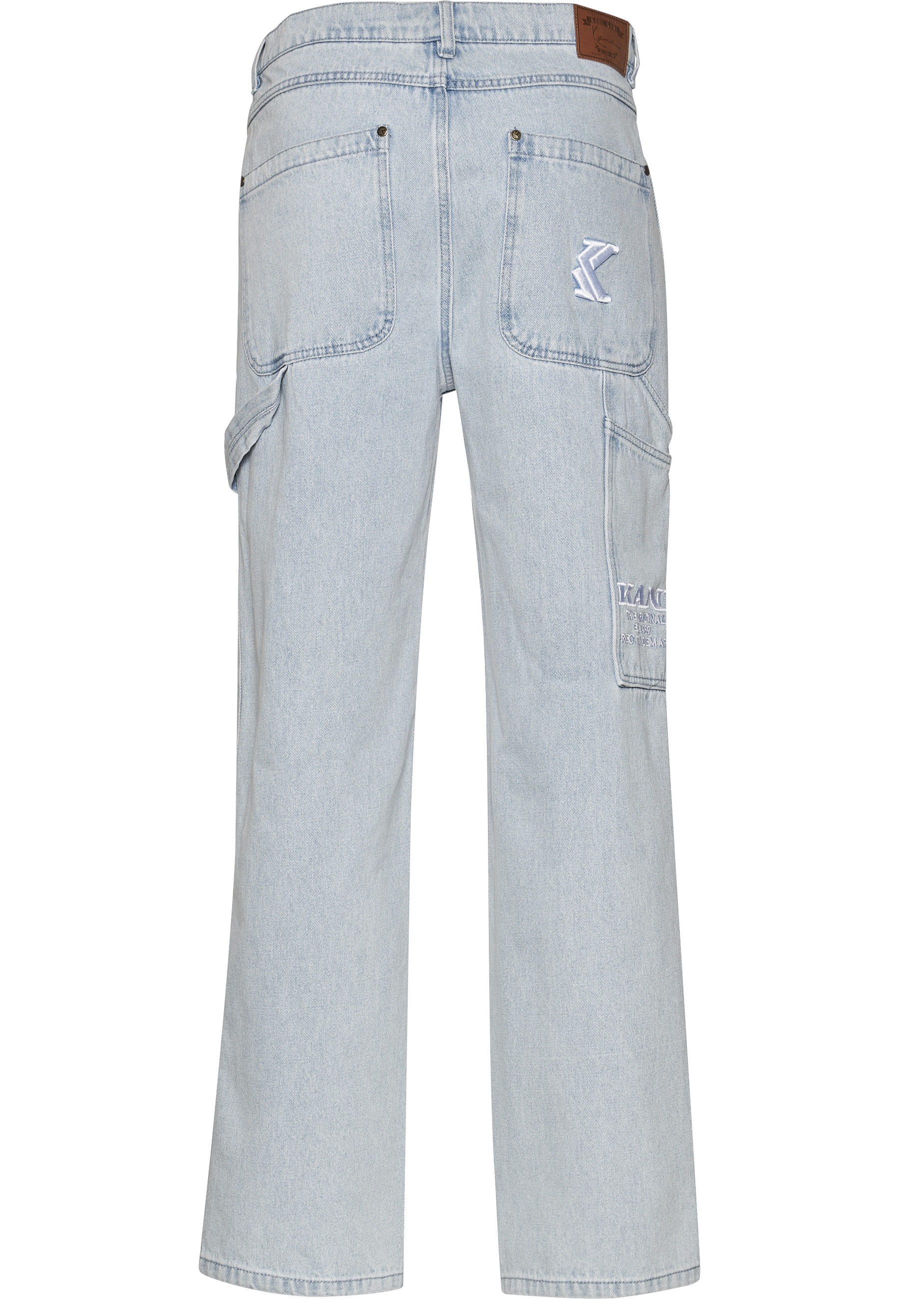 Karl Kani Bequeme Jeans »Karl Kani Herren Og Baggy Workwear Logo Print Denim«