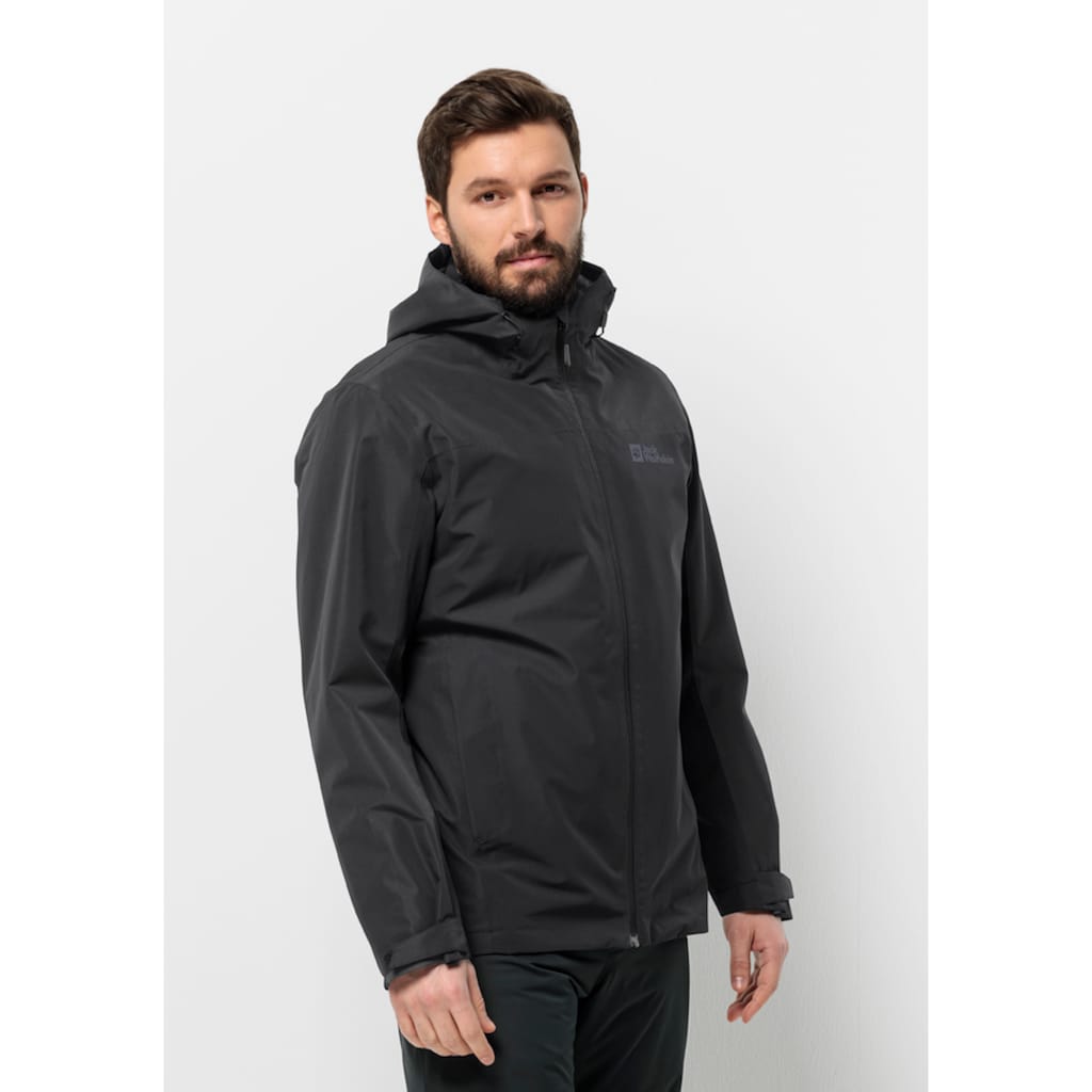 Jack Wolfskin 3-in-1-Funktionsjacke »TAUBENBERG 3IN1 JKT M«, (2 teilig), mit Kapuze