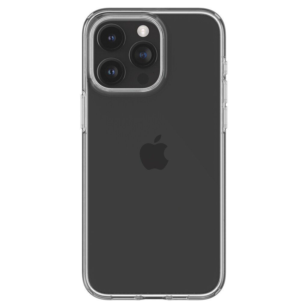 Spigen Backcover »Spigen Thin Fit for iPhone 15 Pro Max Black«, Apple iPhone 15 Pro Max