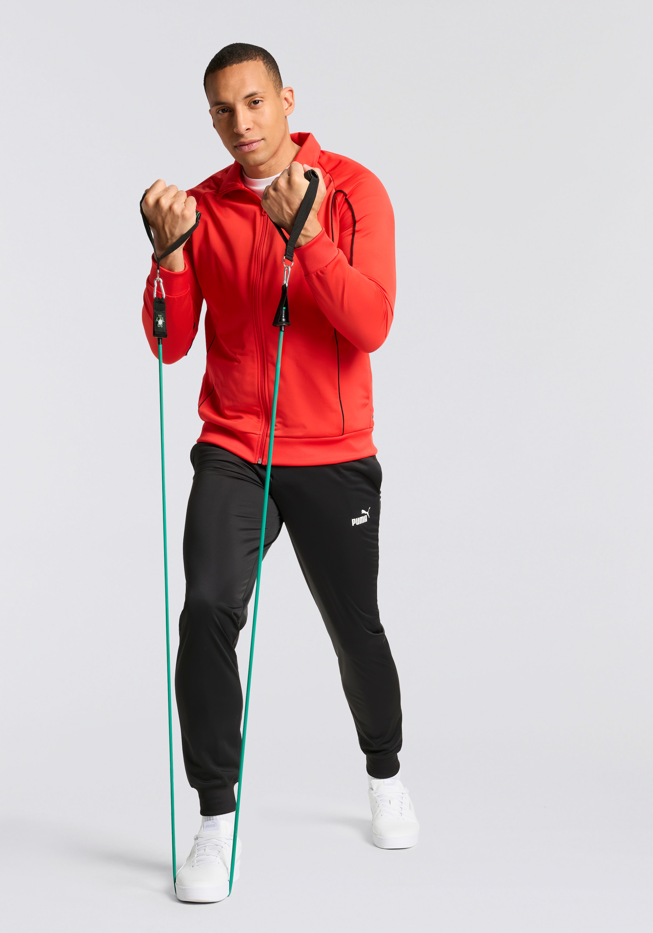 PUMA Trainingsanzug "POLY PIPING SUIT" 2 Stk. zweiteilig, mit Paspeldetails günstig online kaufen