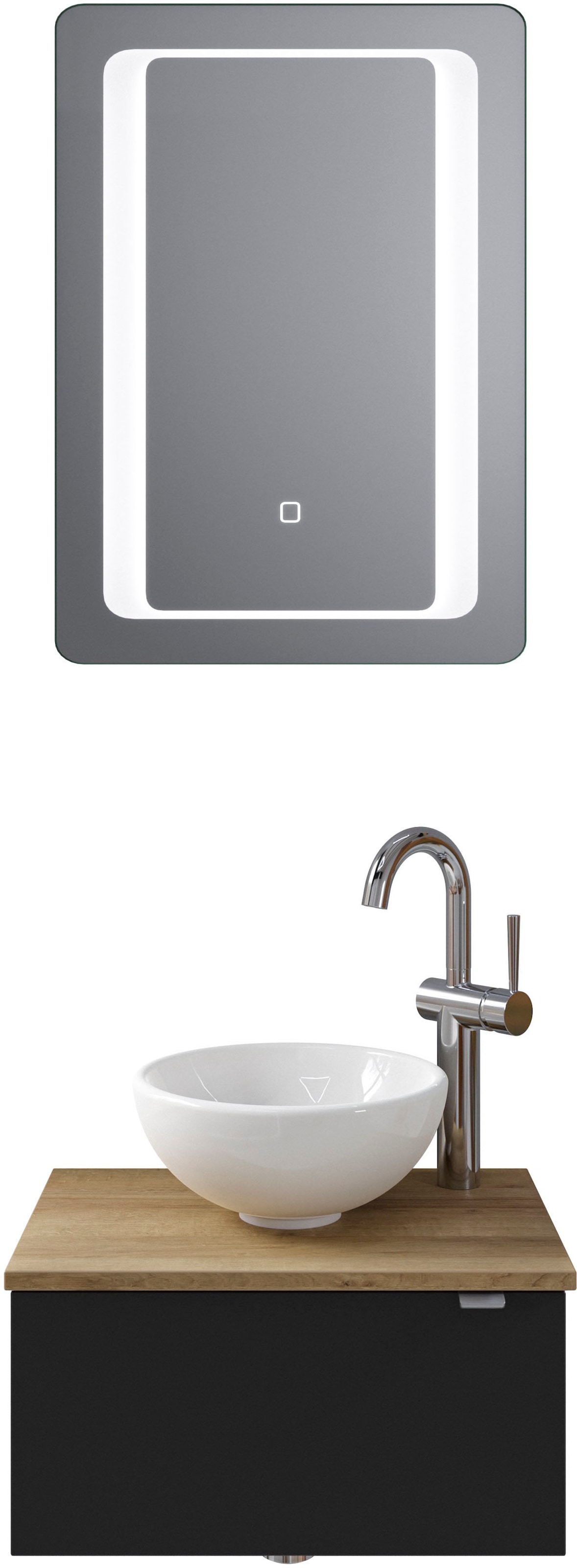 Saphir Badmöbel-Set "Serie 6915" 4 Stk. tlg. Gäste-Bad, 51 cm breit, mit LE günstig online kaufen
