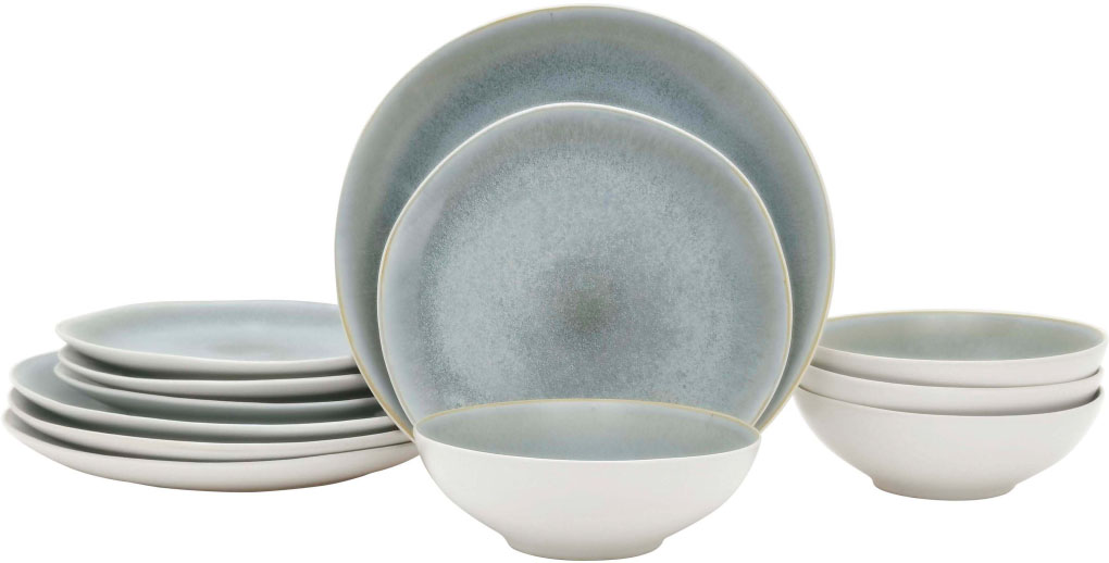 Geschirr-Set »Thyra«, (Set, 12 tlg., Speiseteller, Frühstücksteller, Müslischale),...