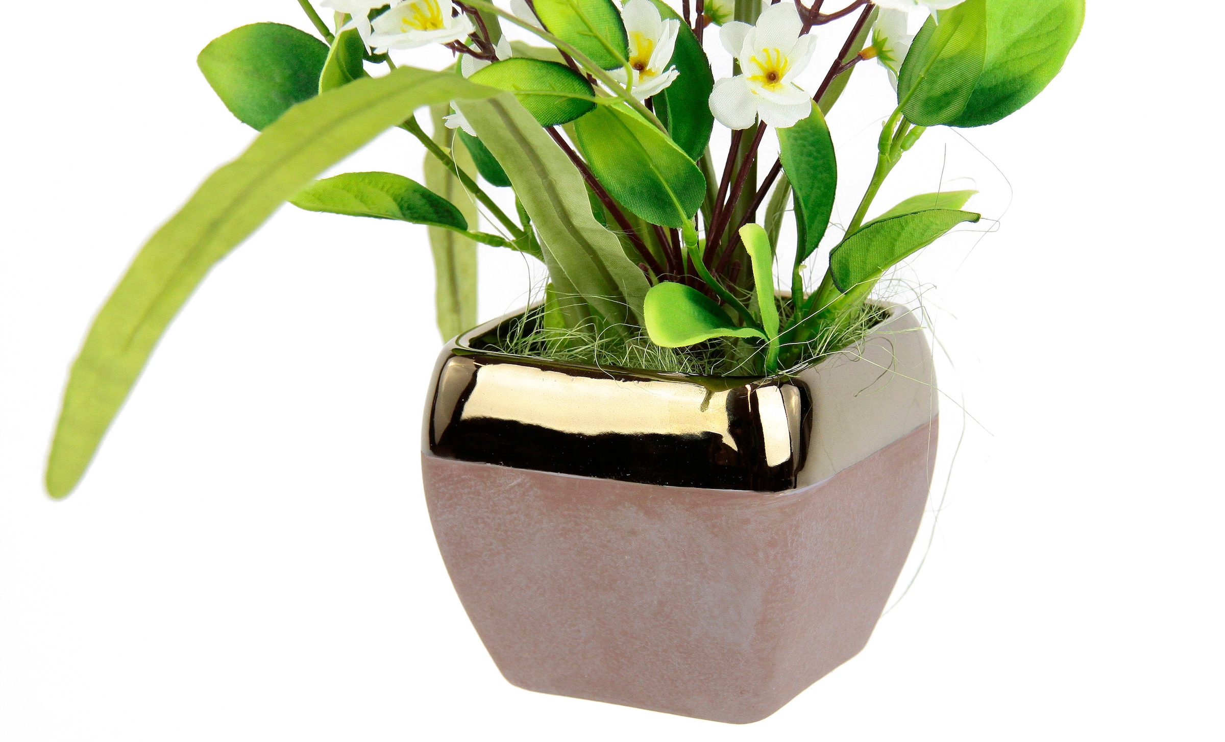 I.GE.A. Kunstblume »Arrangement Allium«, Topf aus Keramik