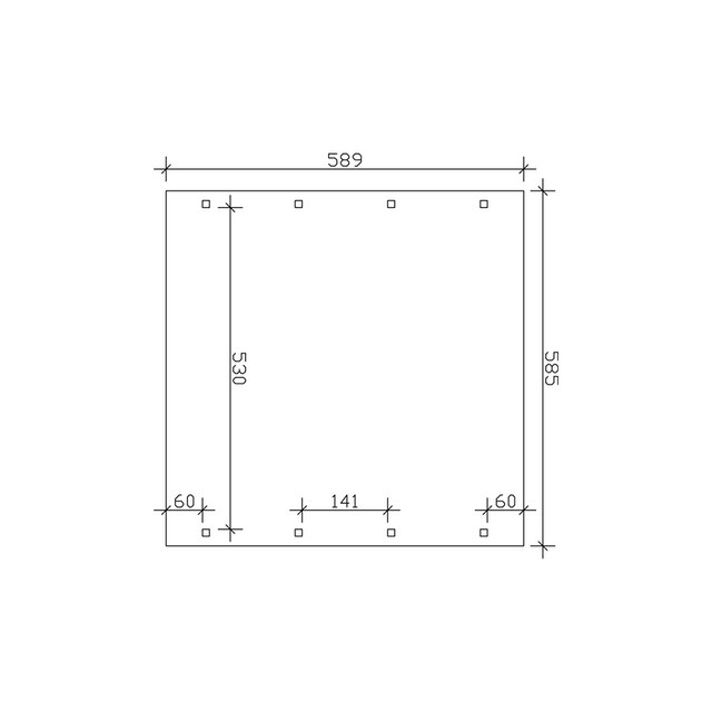 Skanholz Doppelcarport »Spreewald«, Fichtenholz, 530 cm, braun bestellen |  BAUR