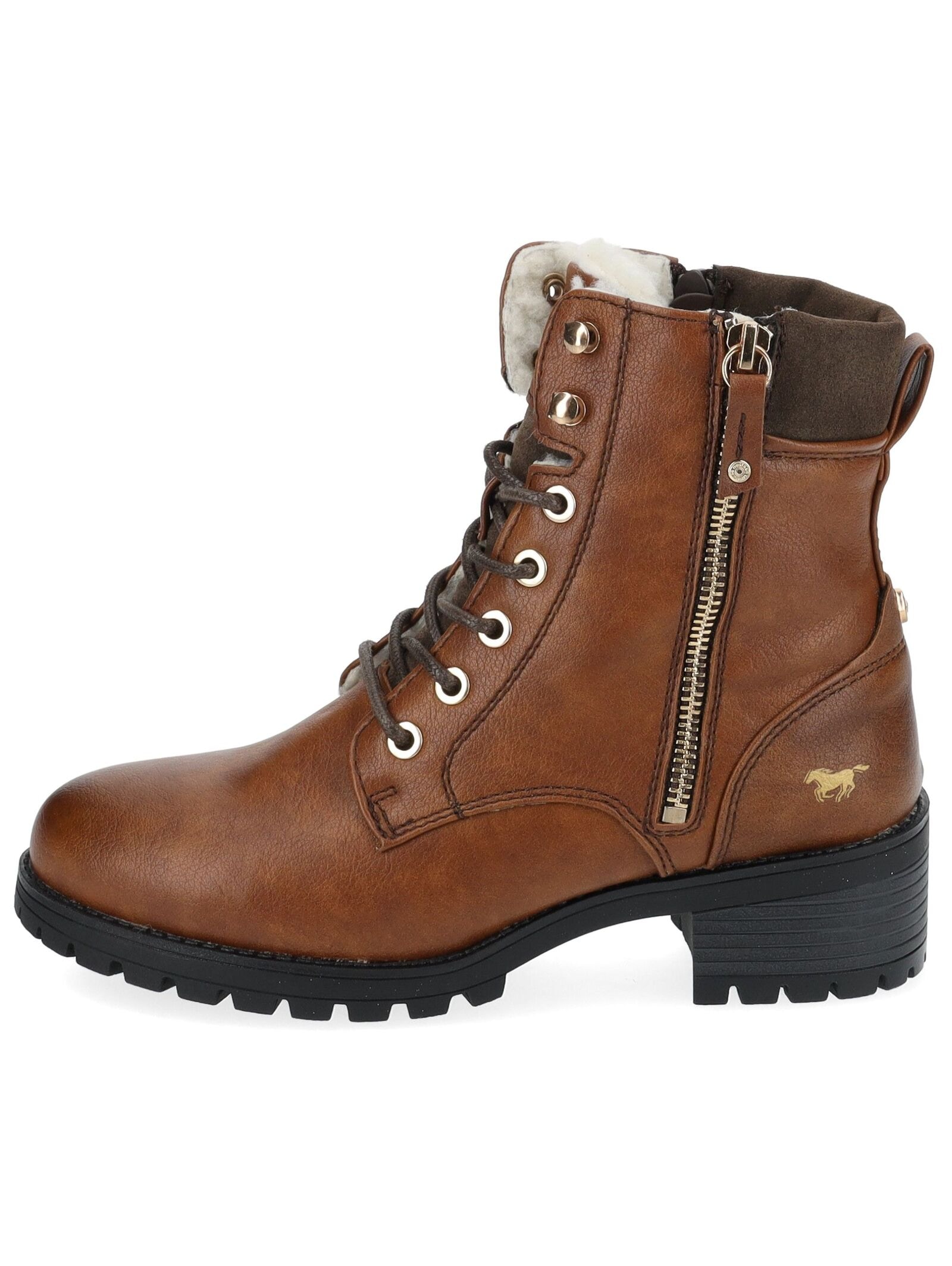 Mustang Shoes Schnürstiefelette »Mustang Shoes Stiefelette Lederimitat«
