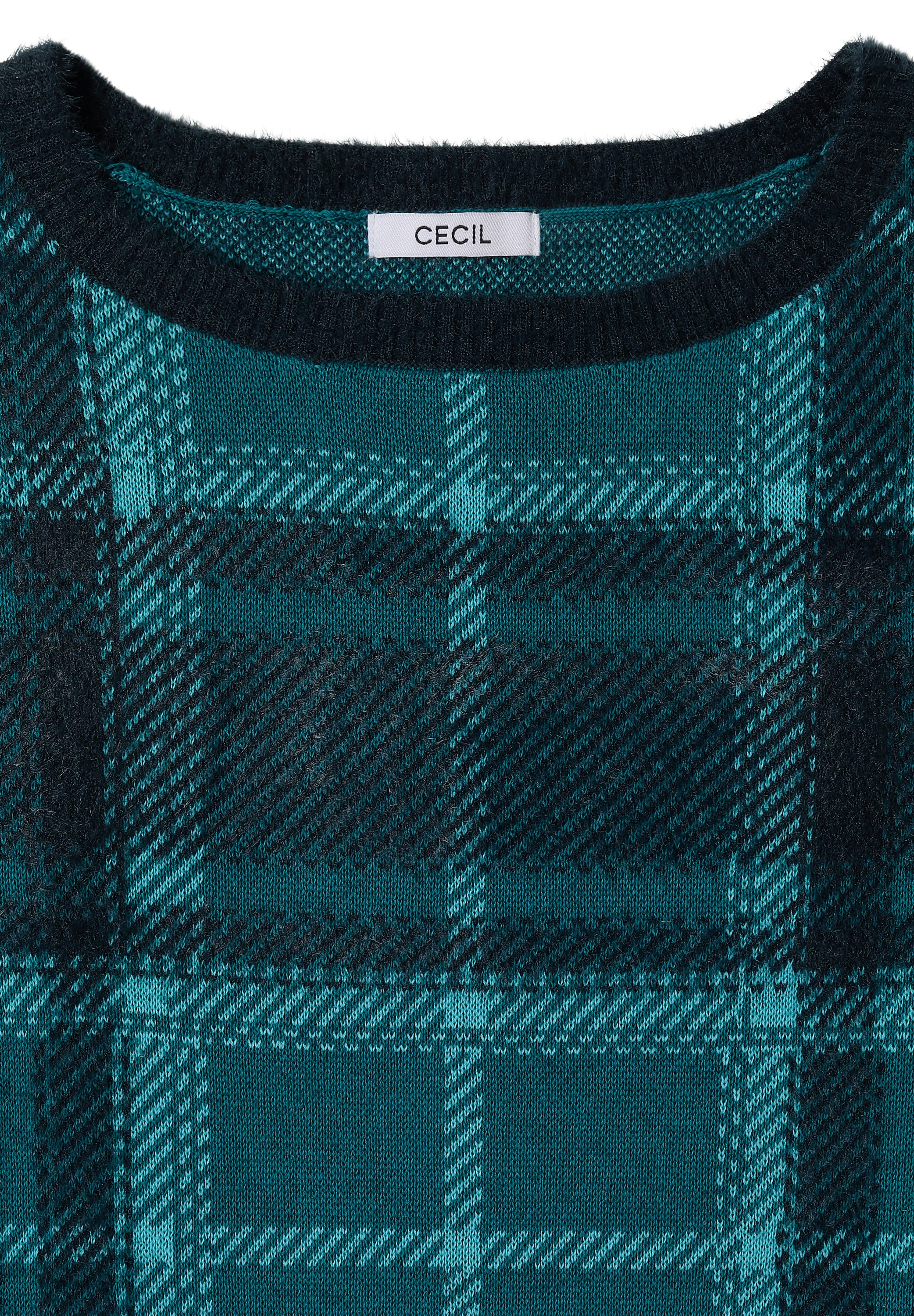 Cecil Strickpullover mit Karomuster