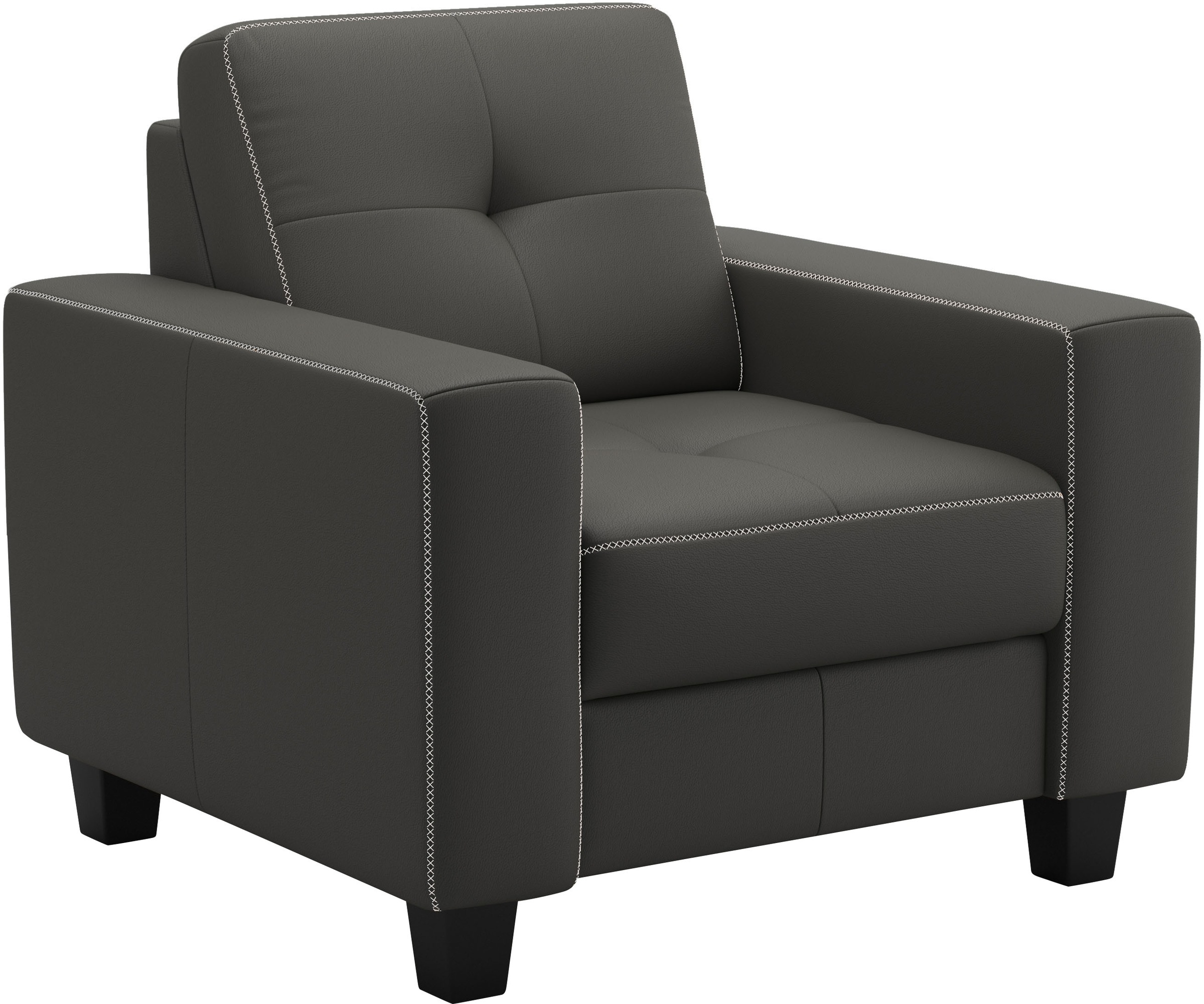 Places of Style Sessel »Varese«, Kreuznaht in beige
