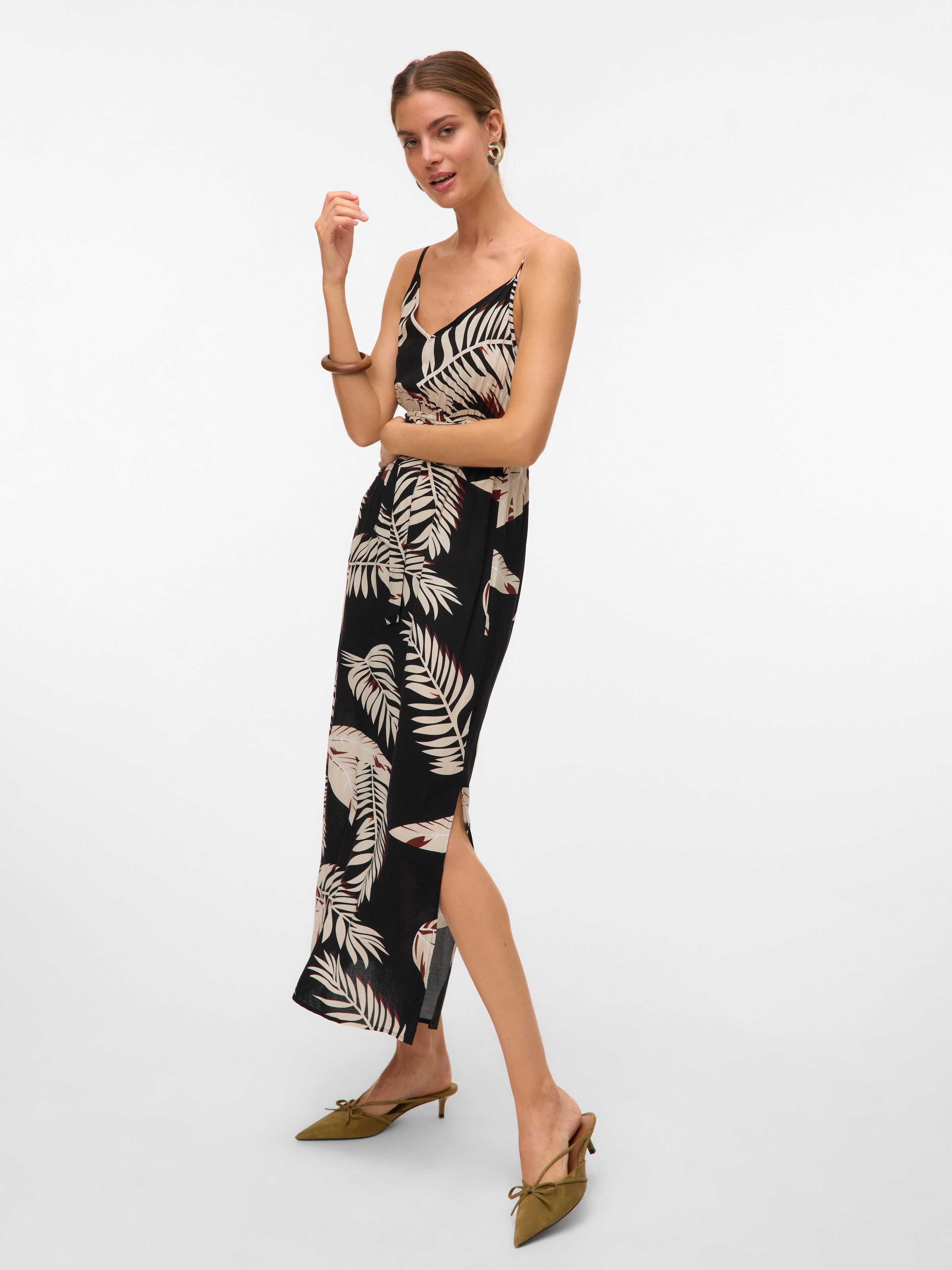 Vero Moda Spaghettikleid »VMEASY JOY SLIT MAXI V-NECK DRESS WV GA«, Sommerkleid