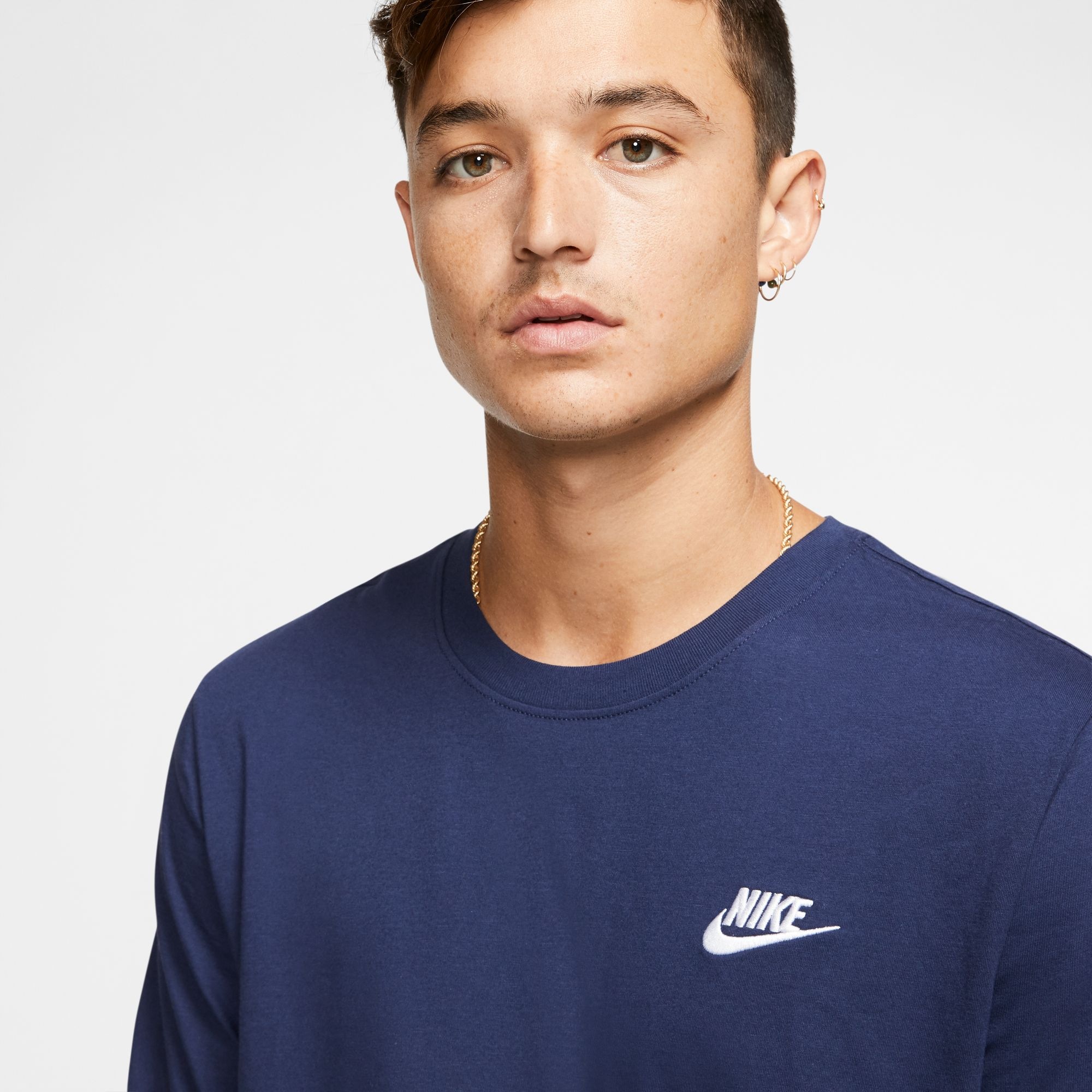 Nike T-shirt à Manches Courtes Sportswear Club Midnight Navy / White L Homme 3