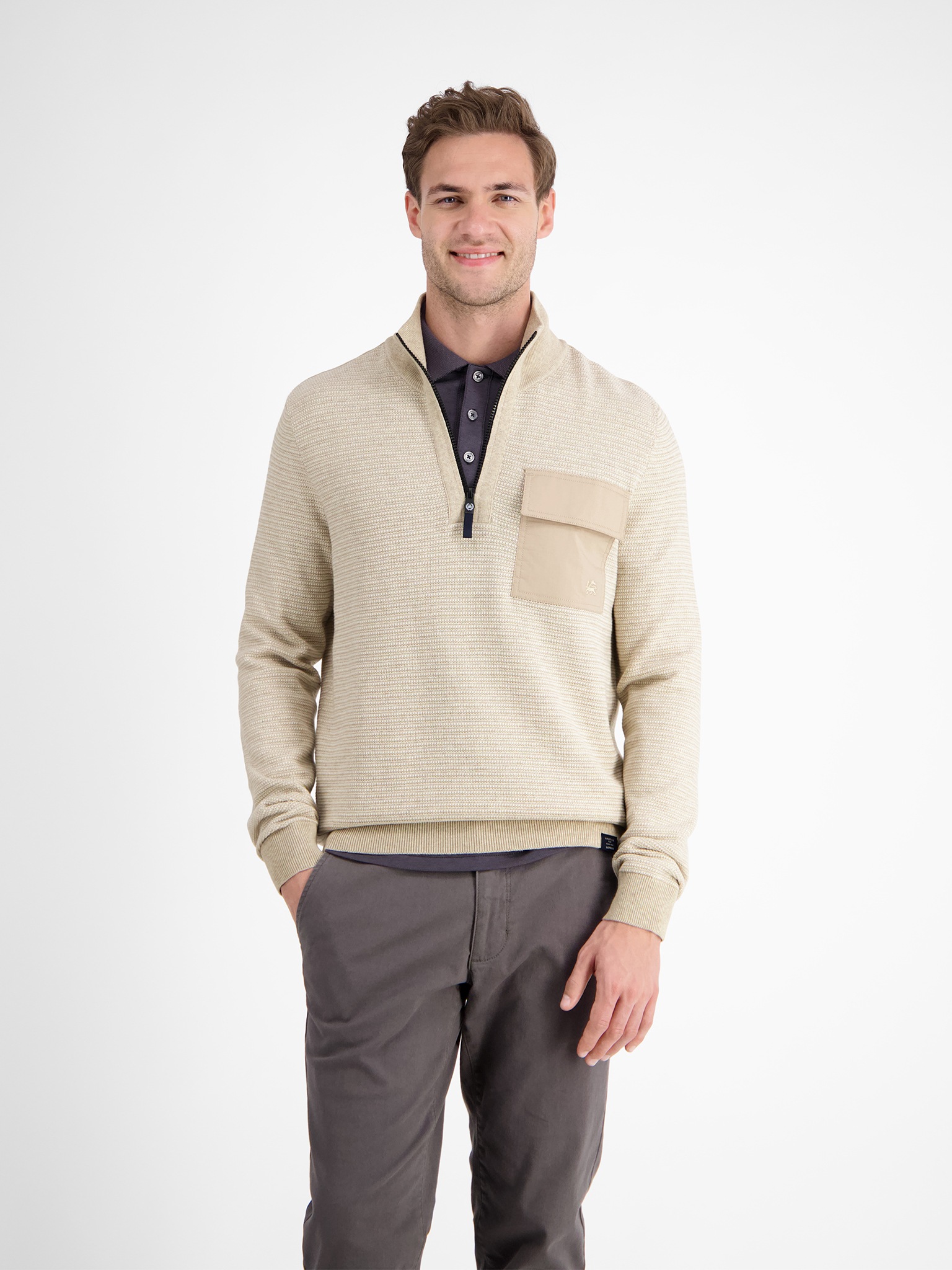 LERROS Troyer in Struktur-Strick-Optik günstig online kaufen