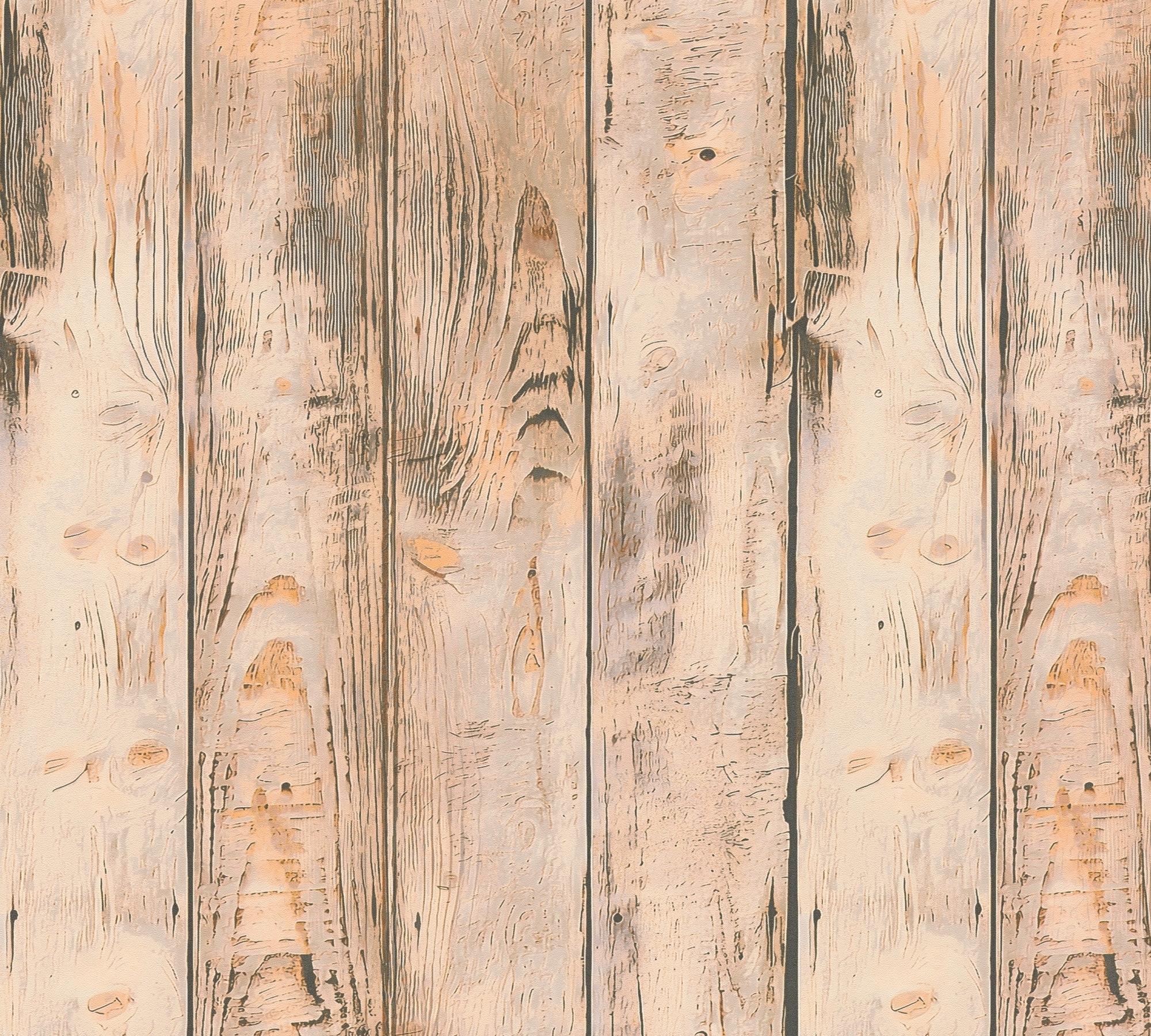 A.S. Création Vliestapete »Rustikales Holz« Holz leicht strukturiert Vliestapete Holzoptik rustikal Natur, Beige, Braun und Schwarz