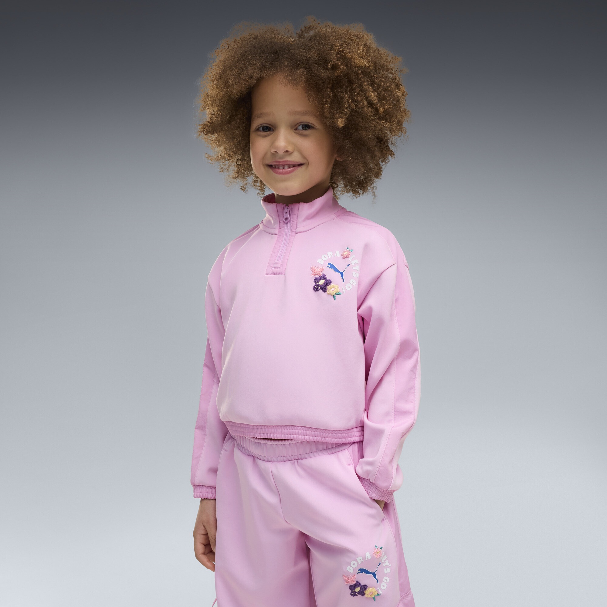 PUMA Sweatshirt »PUMA x DORA THE EXPLORER T7 Relaxed Sweatshirt Mädchen«
