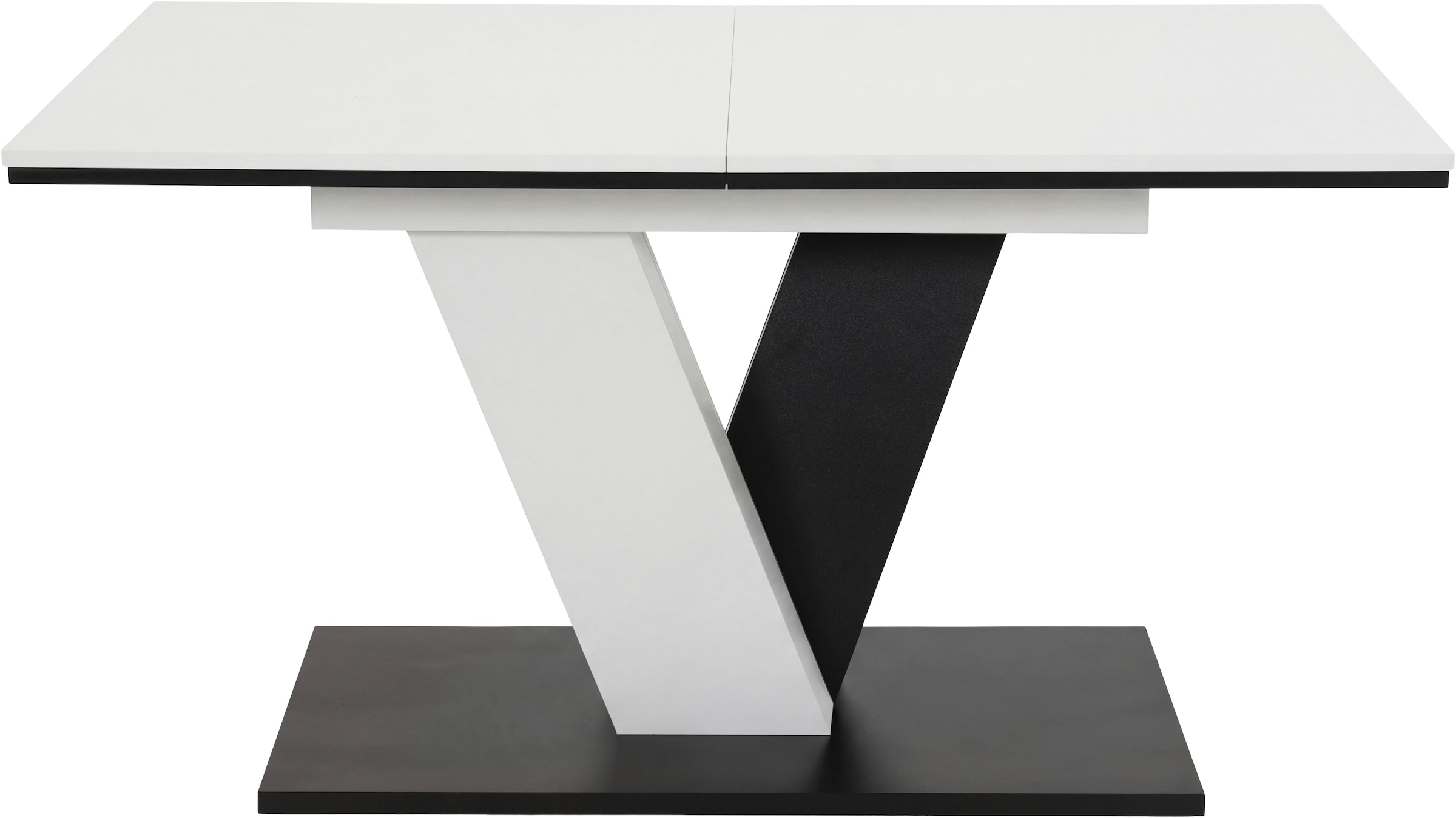 OTTO home Essgruppe »"Altona", Esstisch ausziehbar plus 6 Stühle, TOPSELLER!« Esstisch ausziehbar 140 - 180 cm, 6 Freischwinger, 7 tlg. tlg. Säulentisch 140-180x90 cm, Stuhl mit Federkorb, 140 kg belastbar