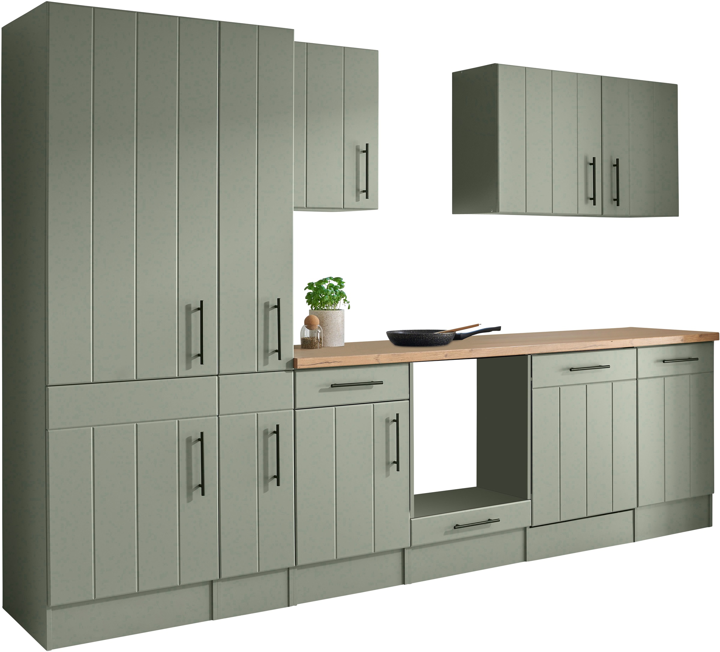 Thumbnail - RESPEKTA Küche "Anton" Breite 310 cm, 90 cm Arbeitshöhe, wahlweise mit und ohne E-Geräte