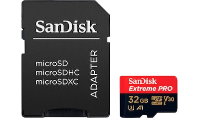 Sandisk Speicherkarte »Extreme® PRO microSDHC™ UHS-I 32 GB«, (UHS Class 3 100 MB/s... kaufen