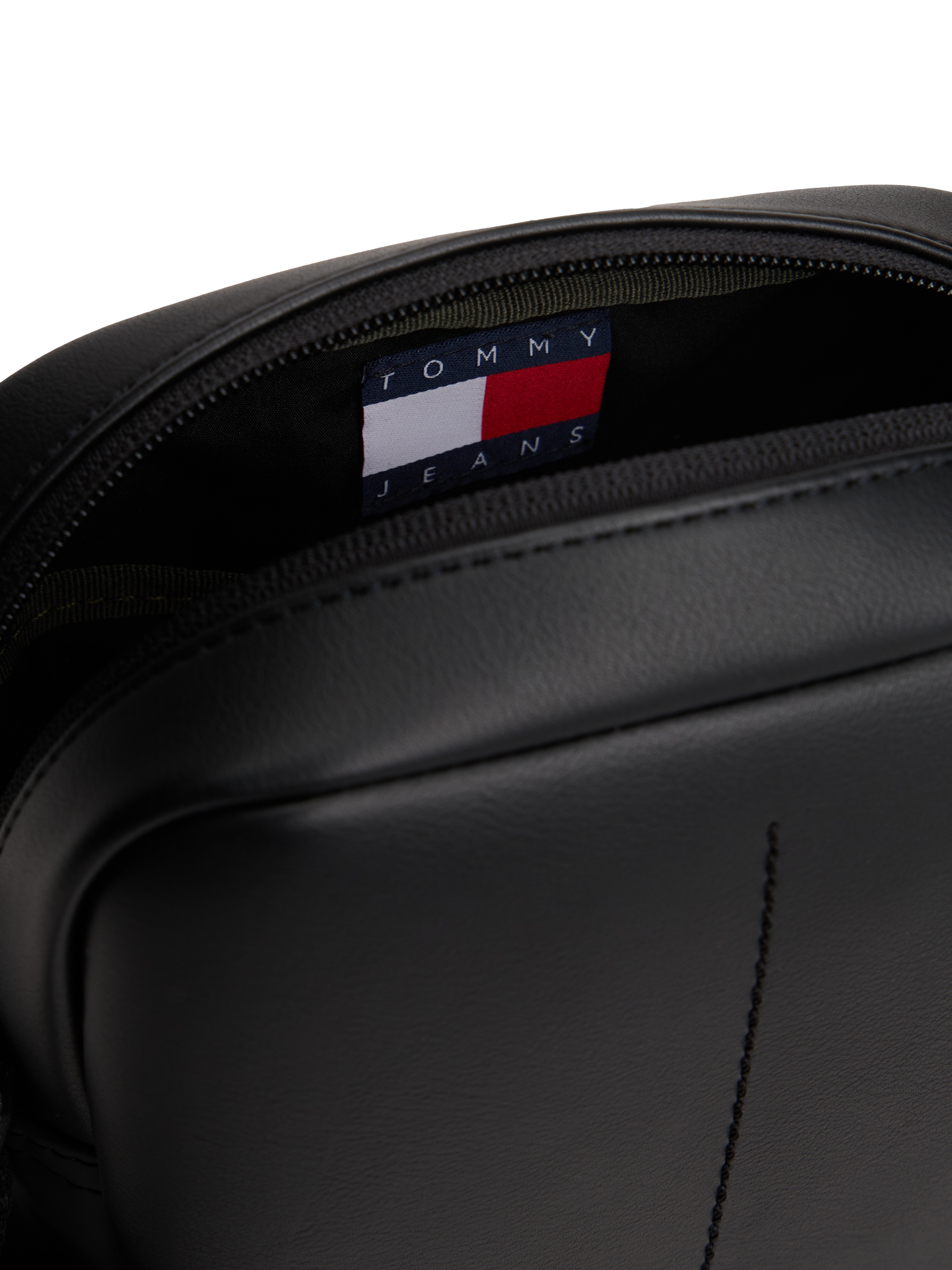 Tommy Jeans Umhängetasche »TJM ESS DAILY PU REPORTER«, Herren Freizeitasche, Schultertasche mit Tommy Jeans Flagge