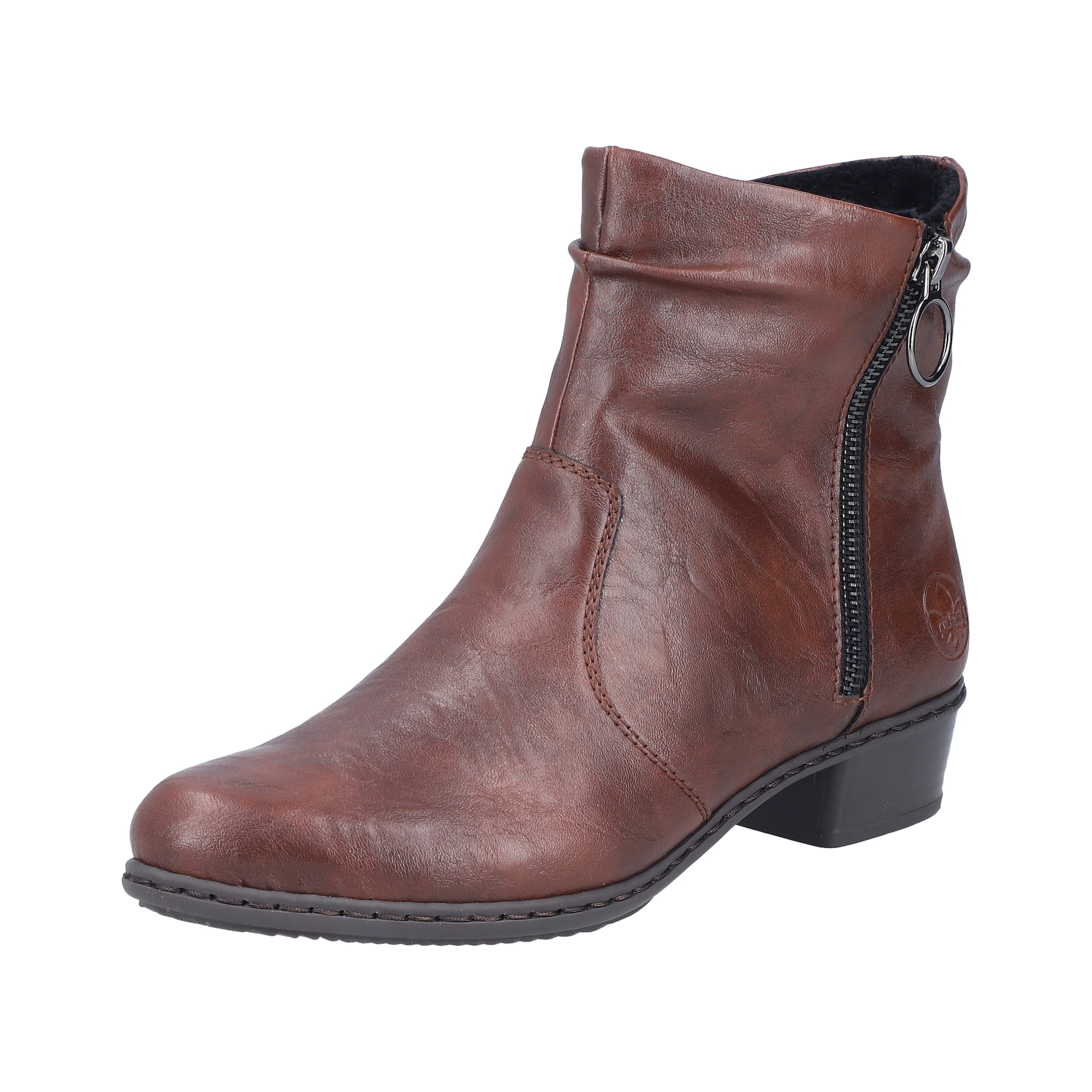 Rieker Stiefelette Boots, Blockabsatz, mit praktischem Innen-Reißverschluss