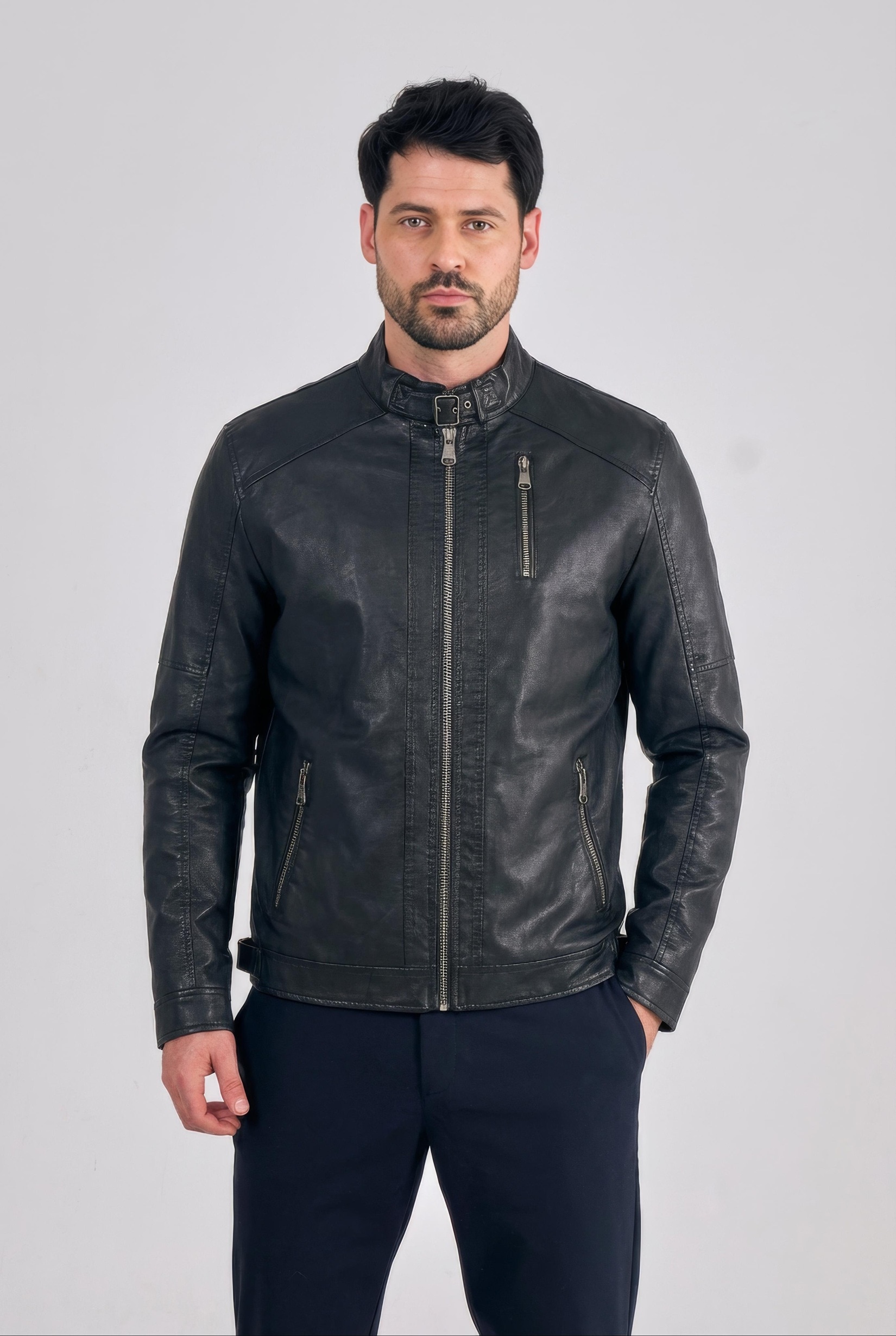 Freaky Nation Lederimitatjacke "T-4723" günstig online kaufen