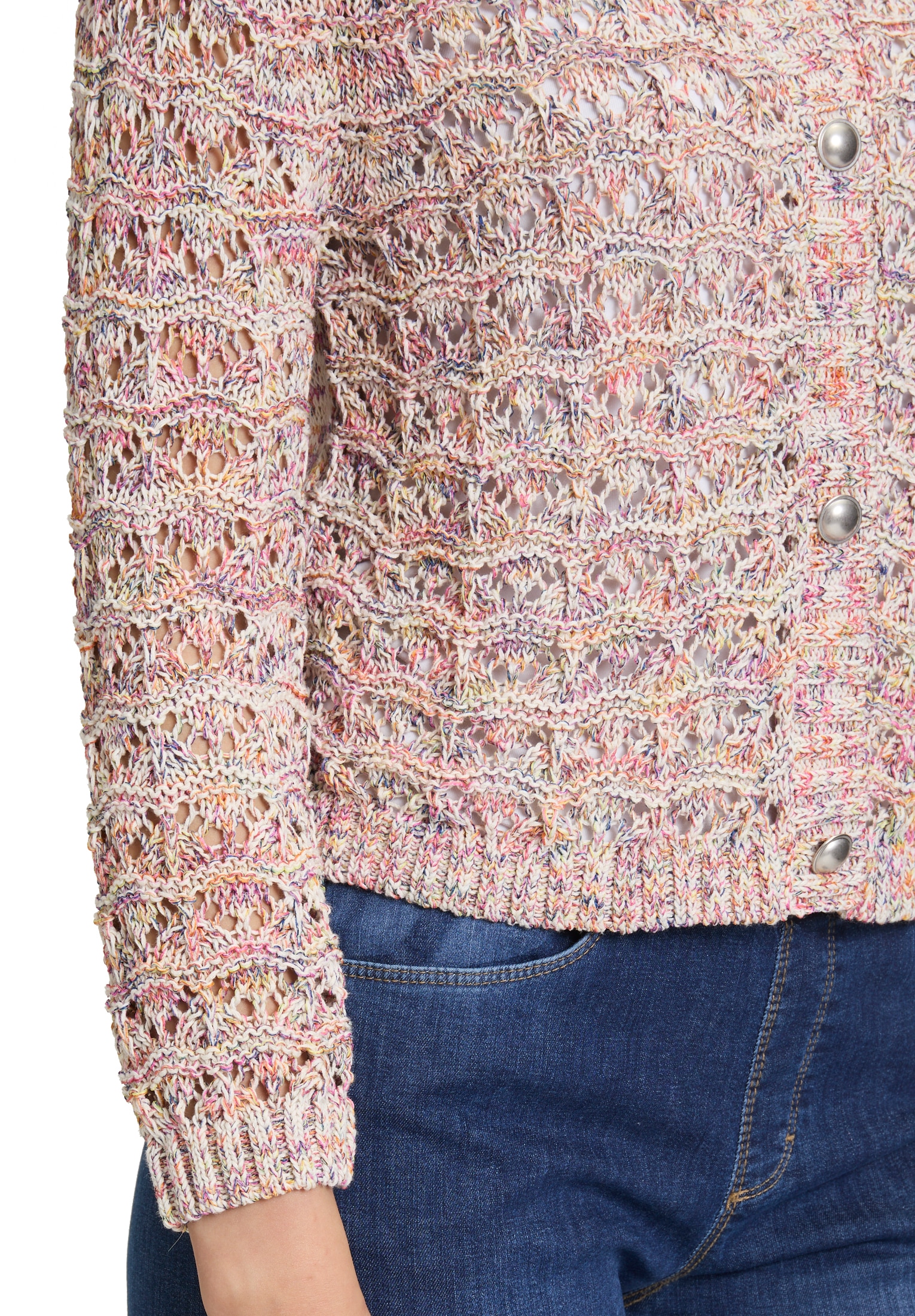 Cartoon Strickjacke »Cartoon Strick-Cardigan mit Rundhalsausschnitt«