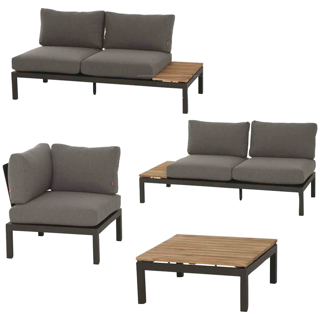 Siena Garden Gartenlounge-Set »Alvida«, (4 tlg.)