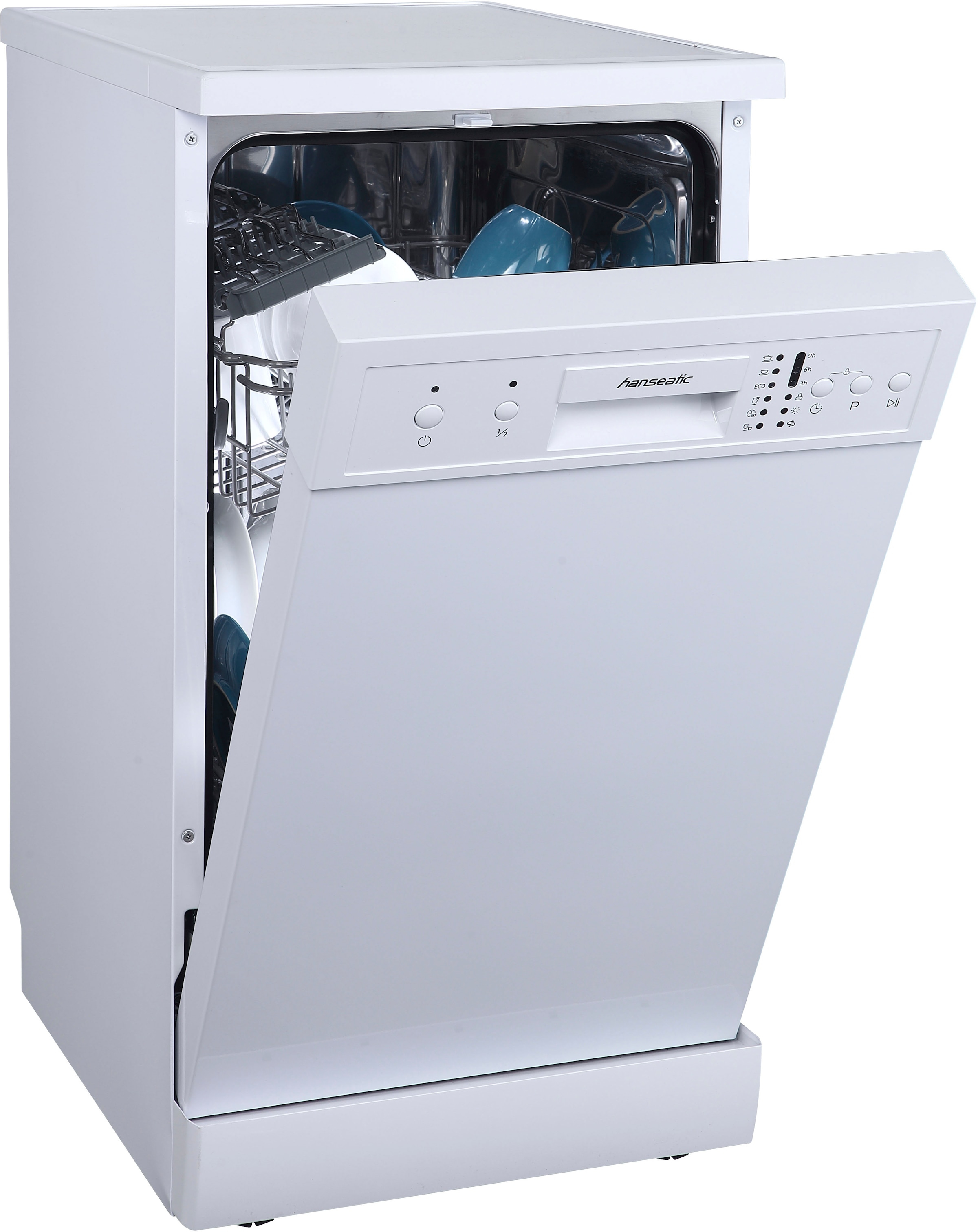 Hanseatic Standgeschirrspüler "HG4585E97636W" 9 Maßgedecke für Haushalte bi günstig online kaufen