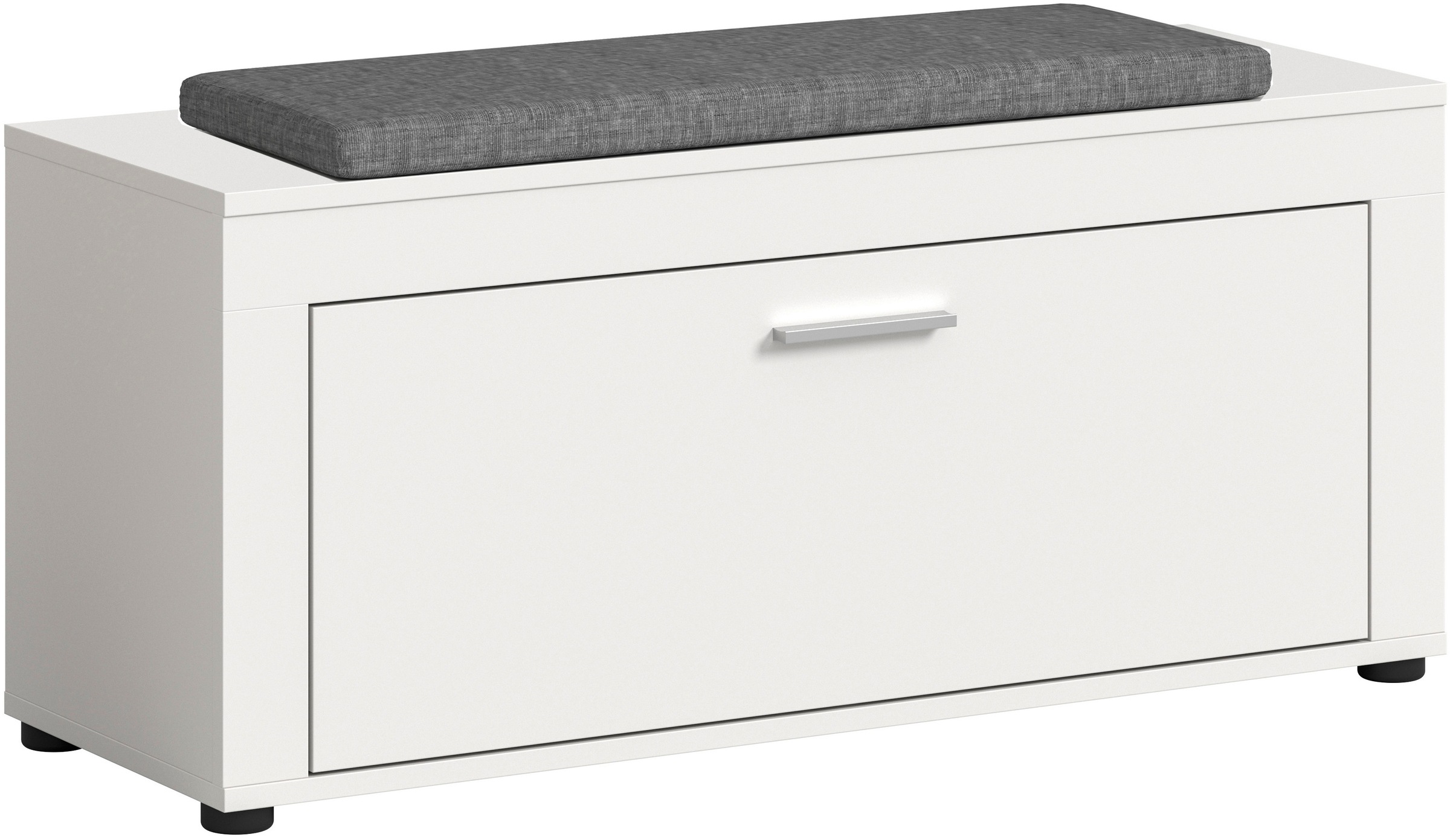 OTTO home Sitzbank »AOSTA, Breite 100cm, inkl. Sitzkissen,  1 Klappe, 2 Fächer« in verschiedenen Farbausführungen erhältlich, individuell kombinierbar, 2 Stk. tlg. Garderobenbank, Flurbank, Bank, Dielenbank, Schuhbank, Garderobe