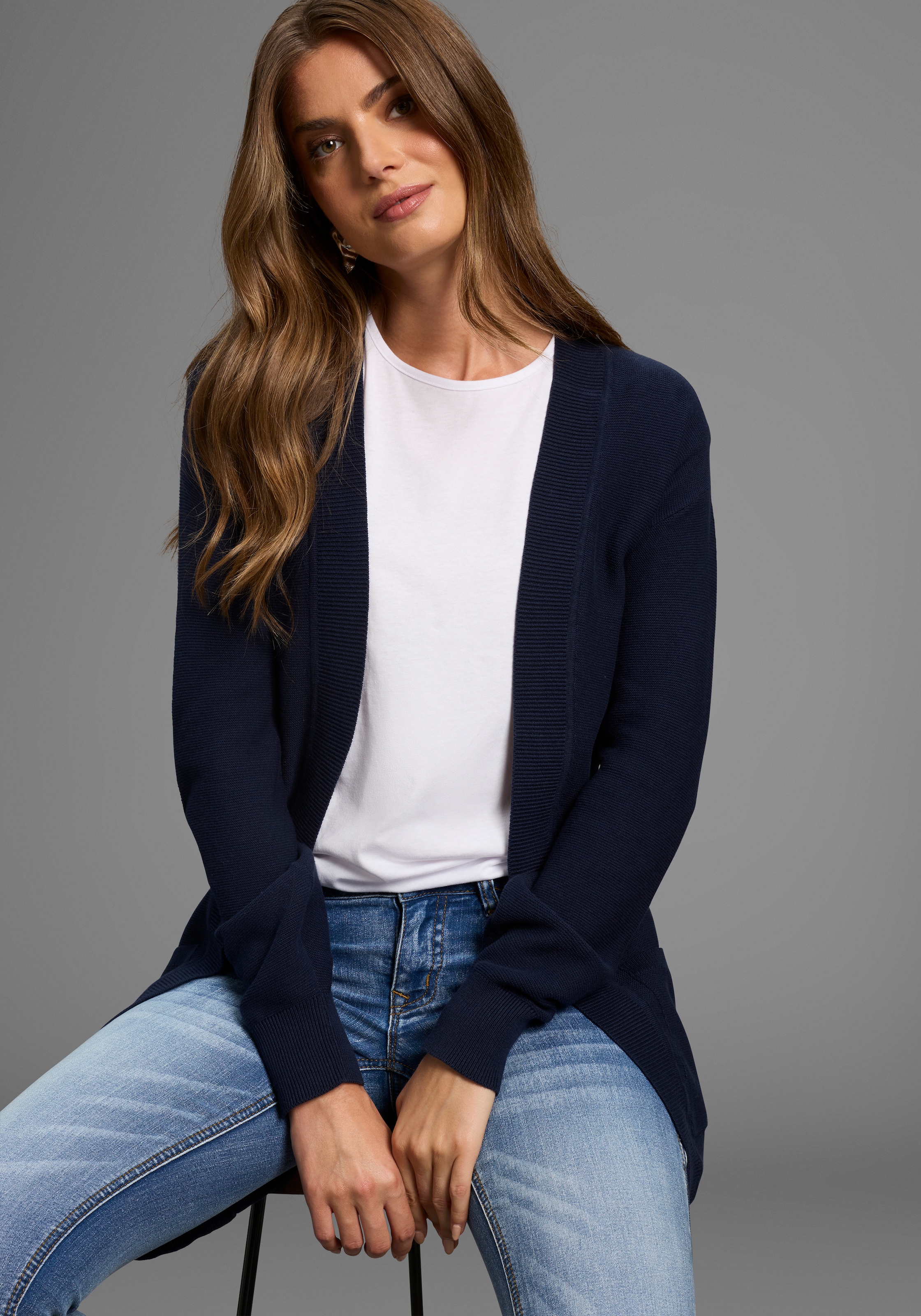 Laura Scott Strickjacke, mit Taschen - NEUE KOLLEKTION günstig online kaufen