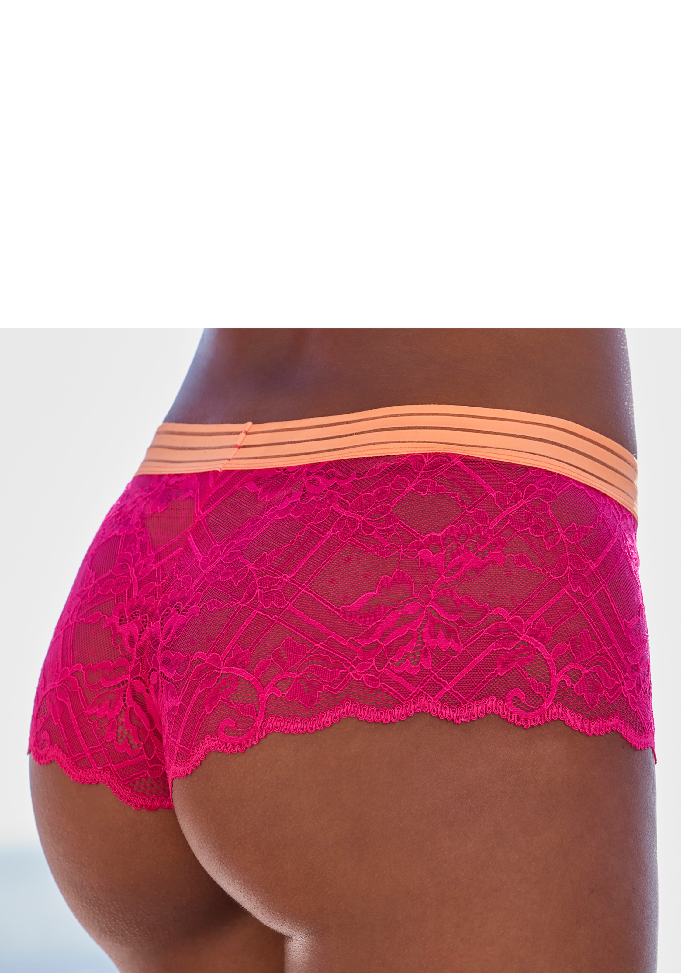 Vivance Panty, aus elastischer Spitze mit modischen Kontrastfarben