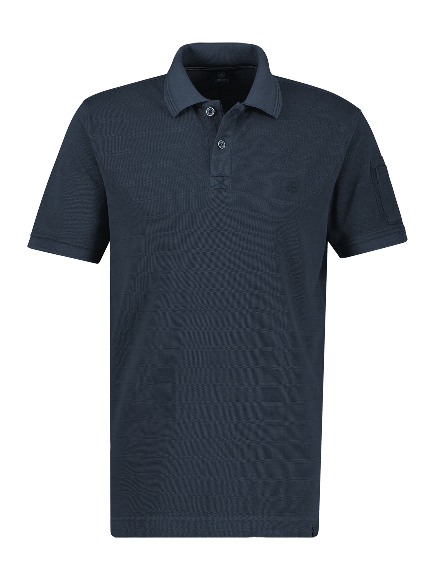 LERROS Poloshirt "Poloshirt, unifarben aus gestreiftem Piqué-Gewebe" günstig online kaufen