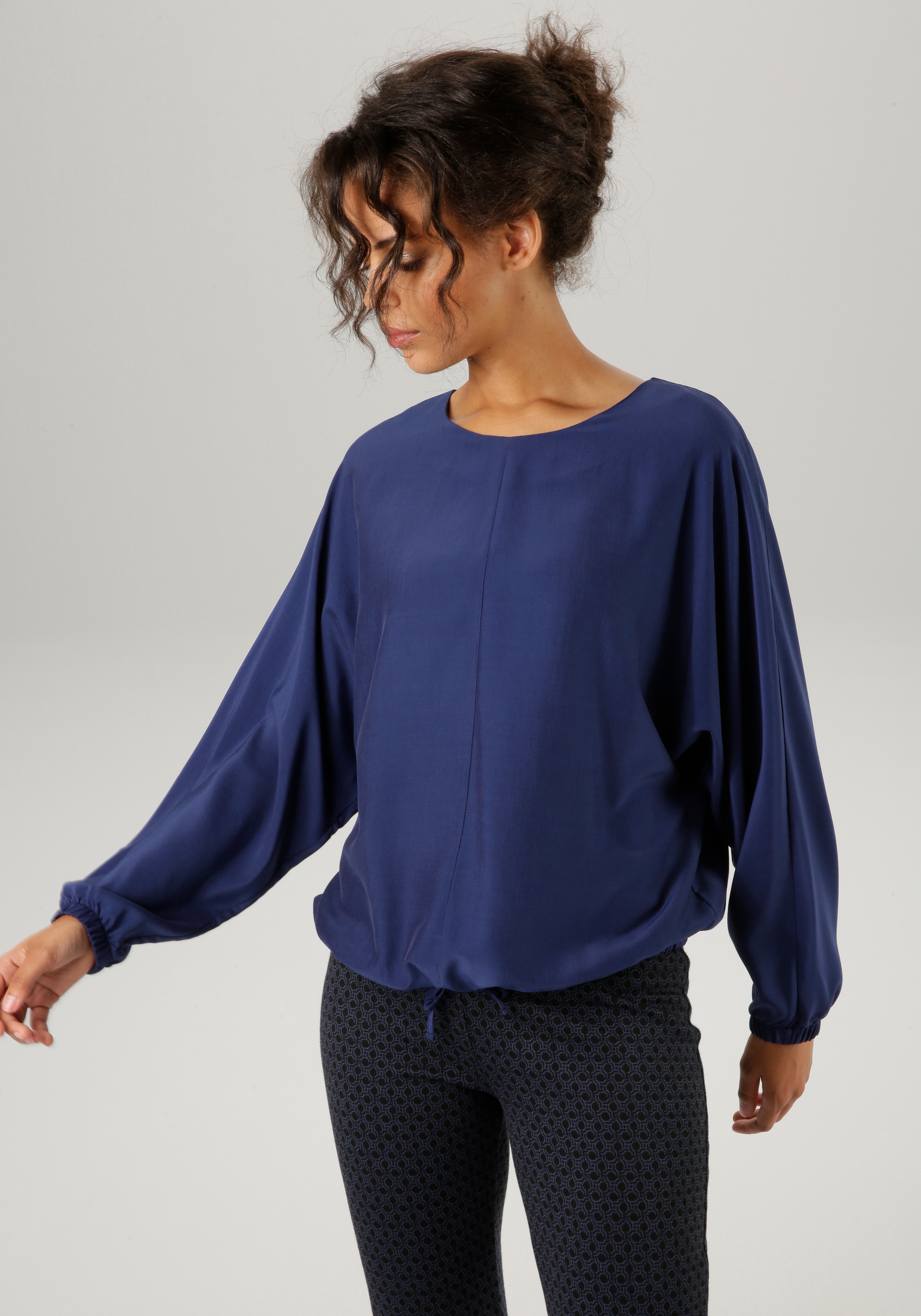 Aniston CASUAL Shirtbluse, mit langen Fledermausärmeln - NEUE KOLLEKTION