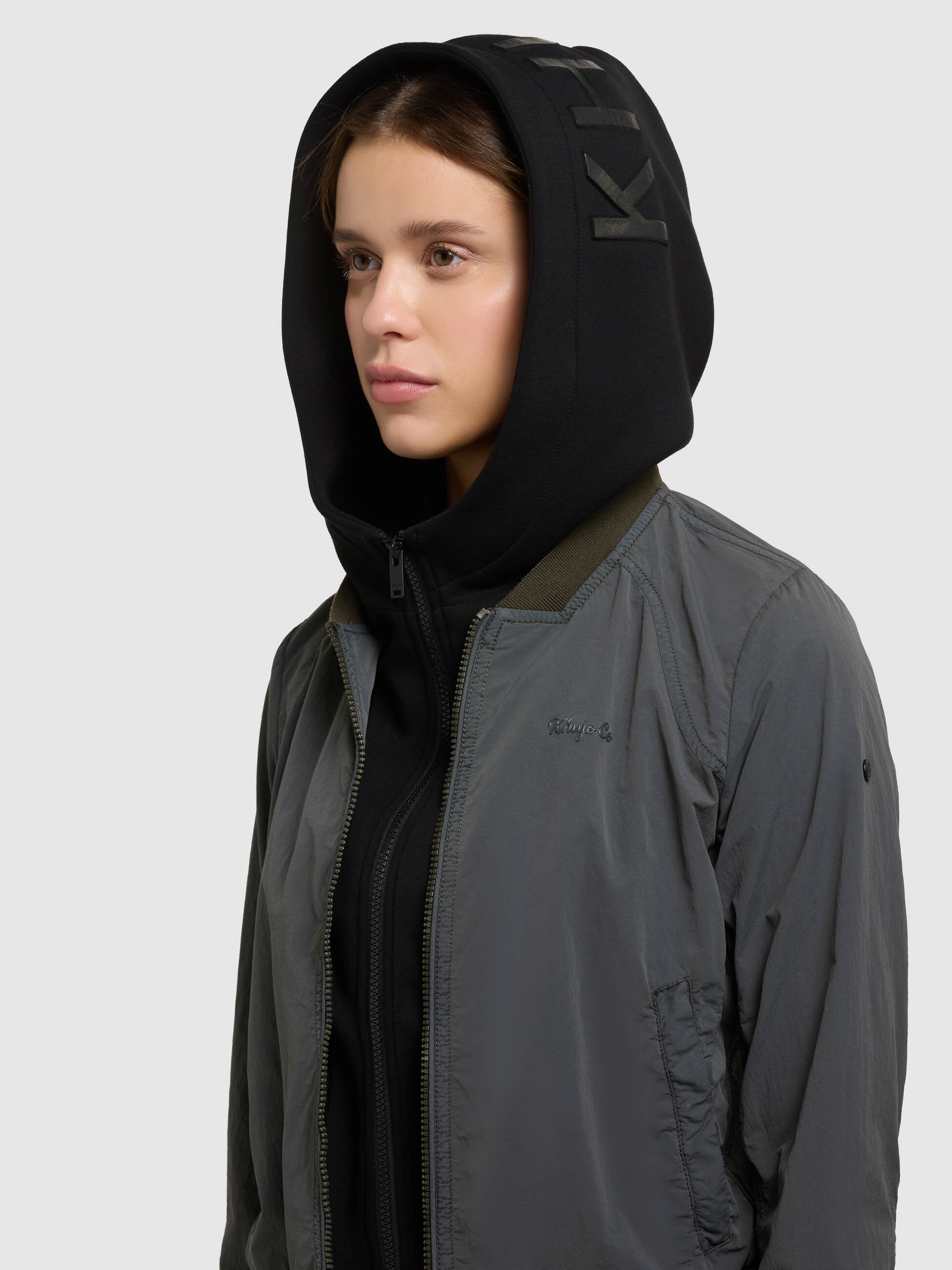 khujo Blouson »MEETS 2IN1« mit Kapuze