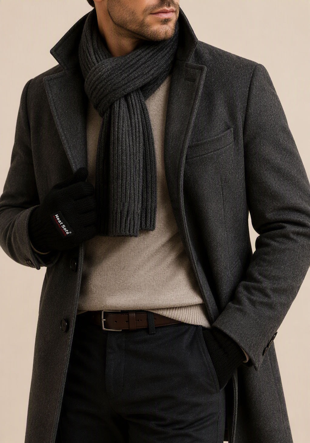 Man's World Strickhandschuhe »ThermoBlock®-Membran« mit wärmenden Fleece gefüttert