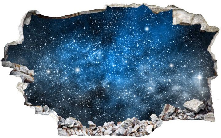 Wall-Art Wandtattoo »Universum Sticker 3D Weltraum«, (1 St.),  selbstklebend, entfernbar | BAUR