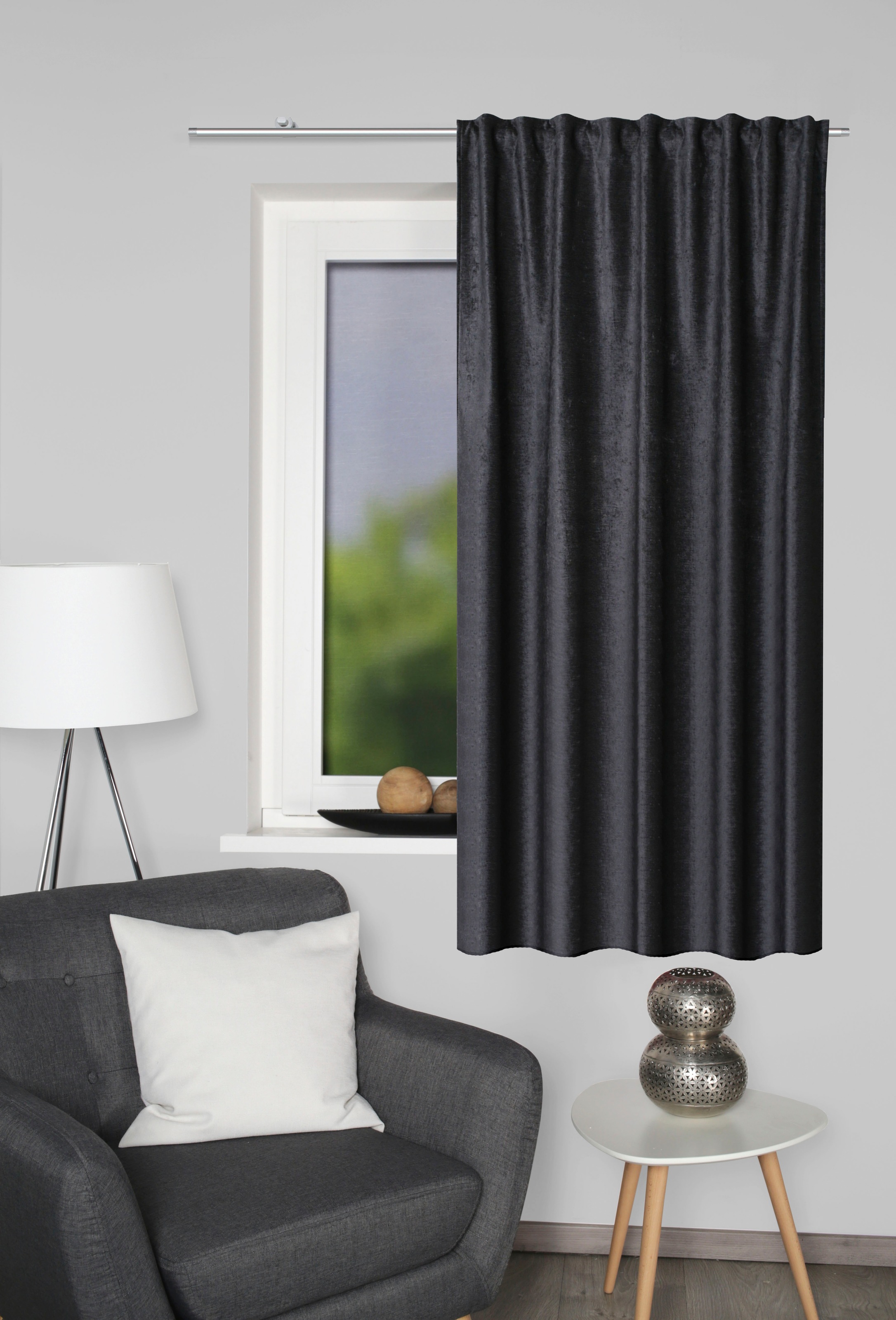 HOME WOHNIDEEN Vorhang "THERMOCHENILLE" Multifunktionsband 1 Stk. tlg. Ther günstig online kaufen