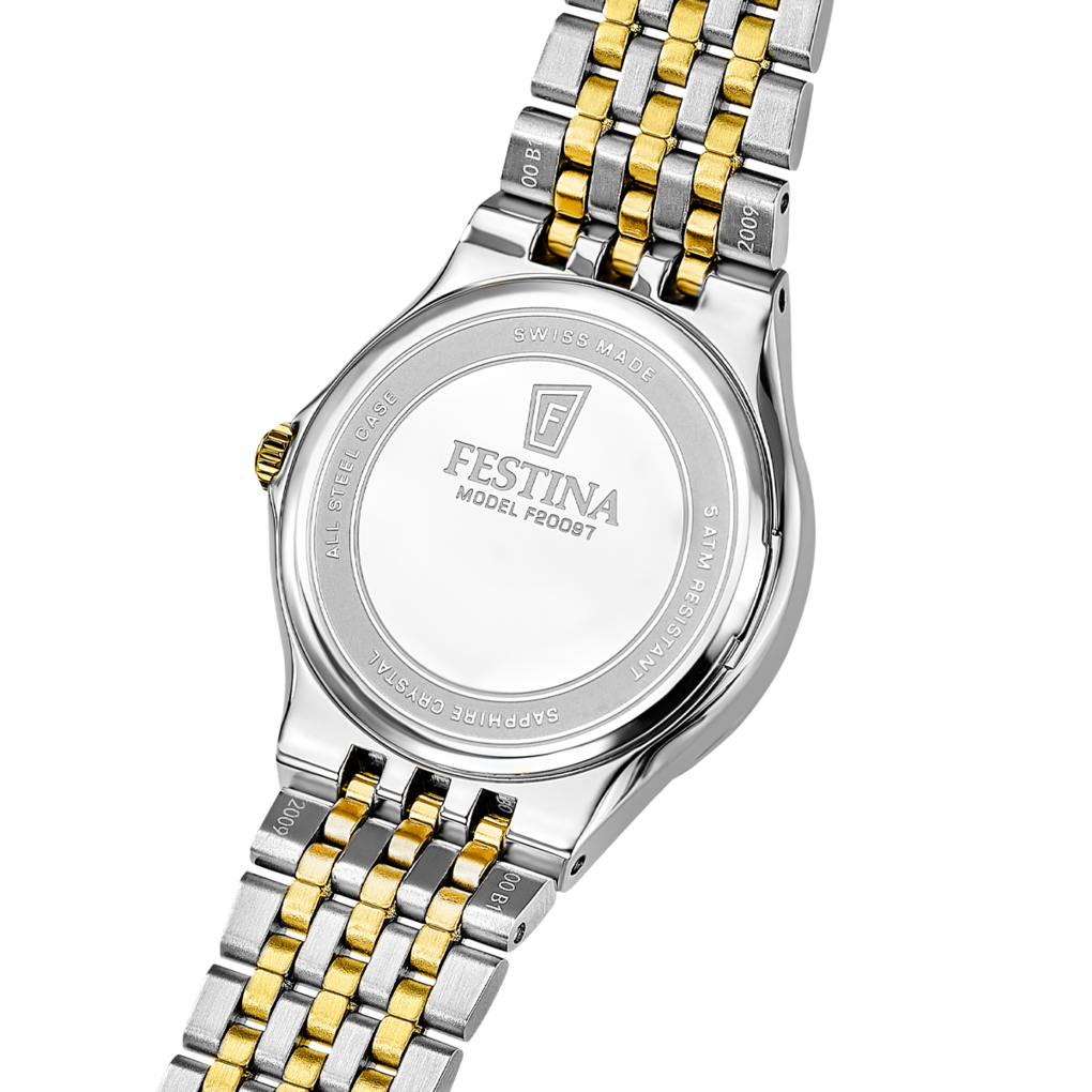 Festina Quarzuhr »Grace« Armbanduhr, Damenuhr, Swiss Made, Edelstahlarmband, analog
