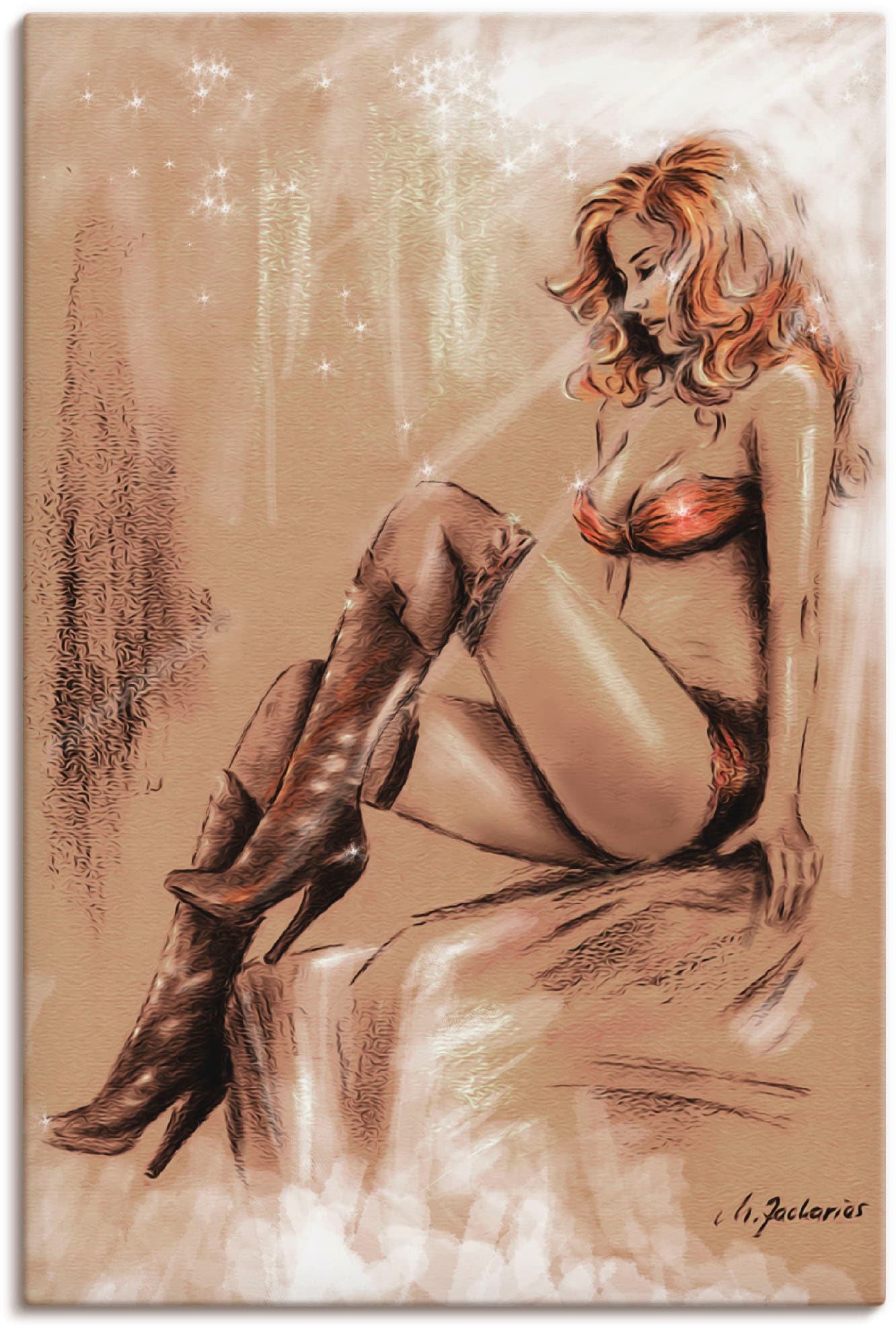 Artland Wandbild "High heels im Licht" Frau 1 Stk. tlg. als Alubild, Outdoo günstig online kaufen