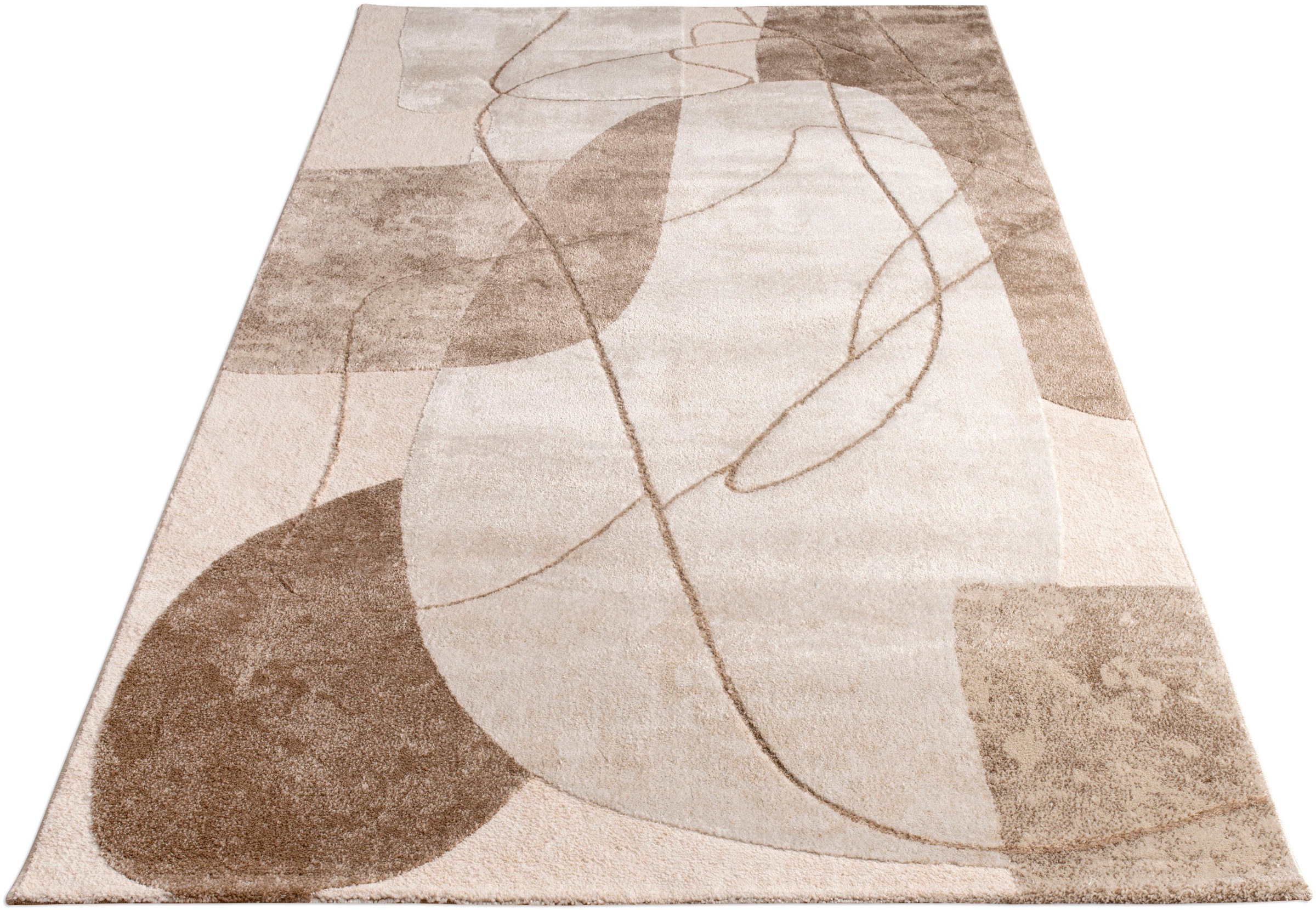 Paco Home Teppich "Tuana 217" rechteckig 15 mm Höhe Kurzflor, modernes 3D-D günstig online kaufen