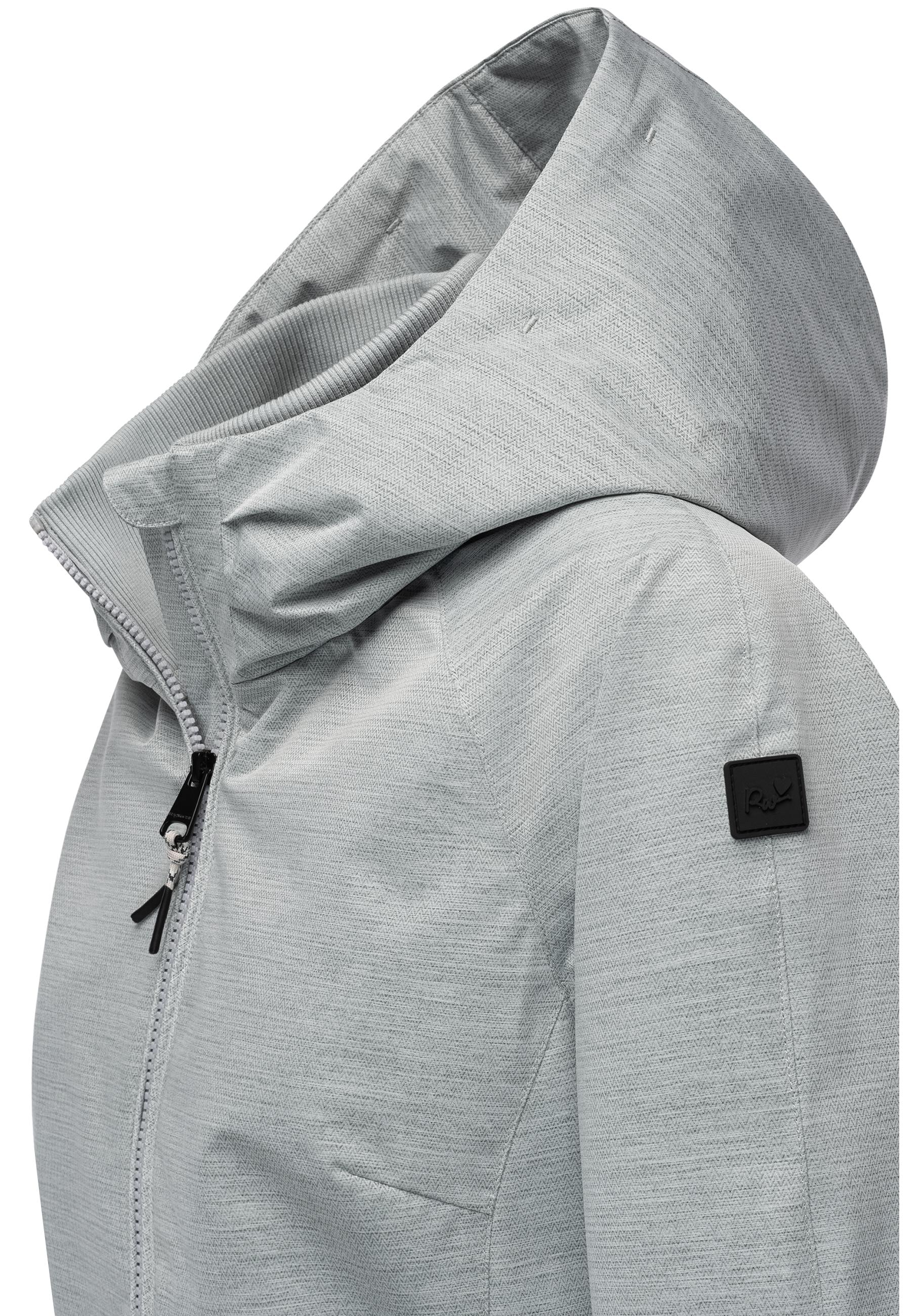 Ragwear Outdoorjacke »Dizzie Tech«, mit Kapuze, Wasserdichte Damen Übergangsjacke mit großer Kapuze