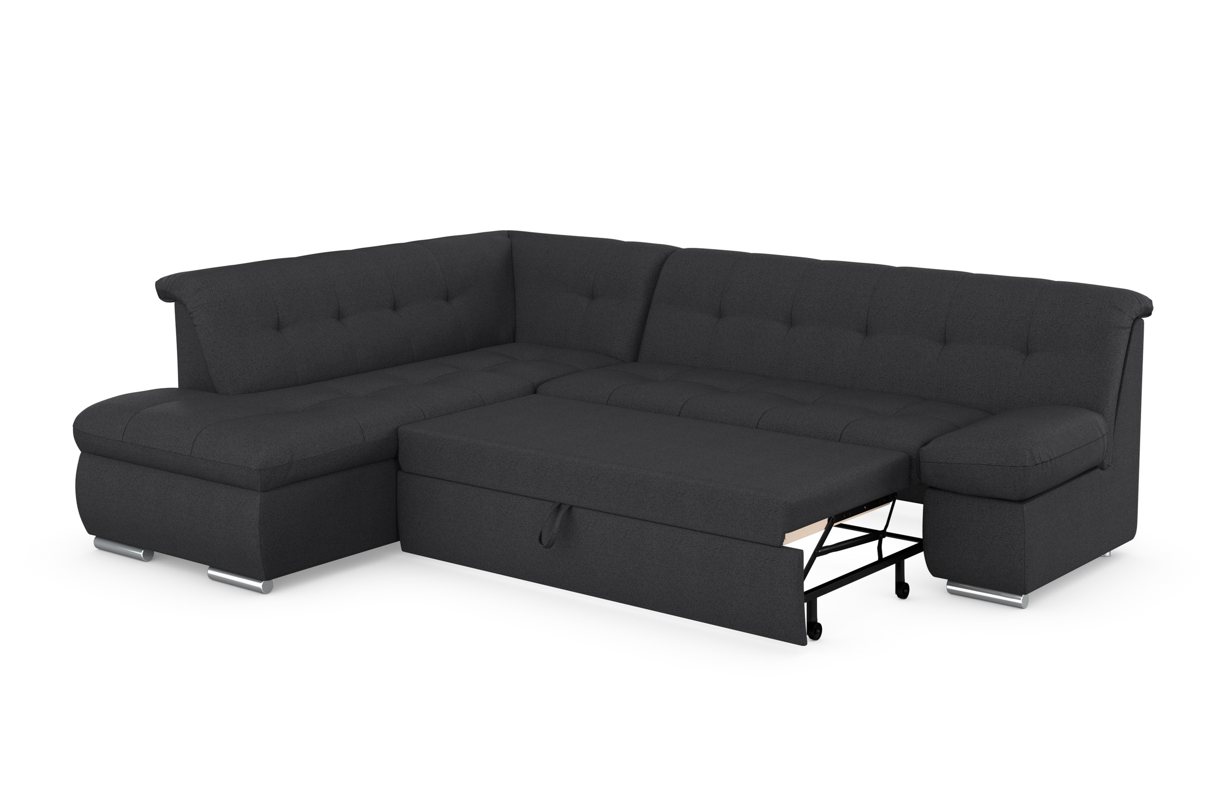 DOMO collection Ecksofa »Mona L-Form«, wahlweise mit Bett- und Armlehnfunktion