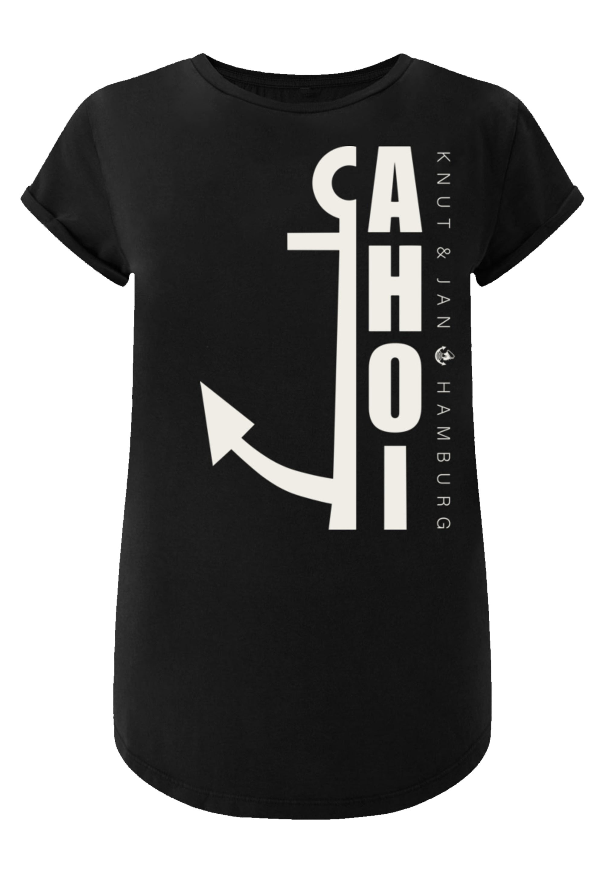 T-Shirt »Ahoi Anker Crop Knut & Jan Hamburg«, Print