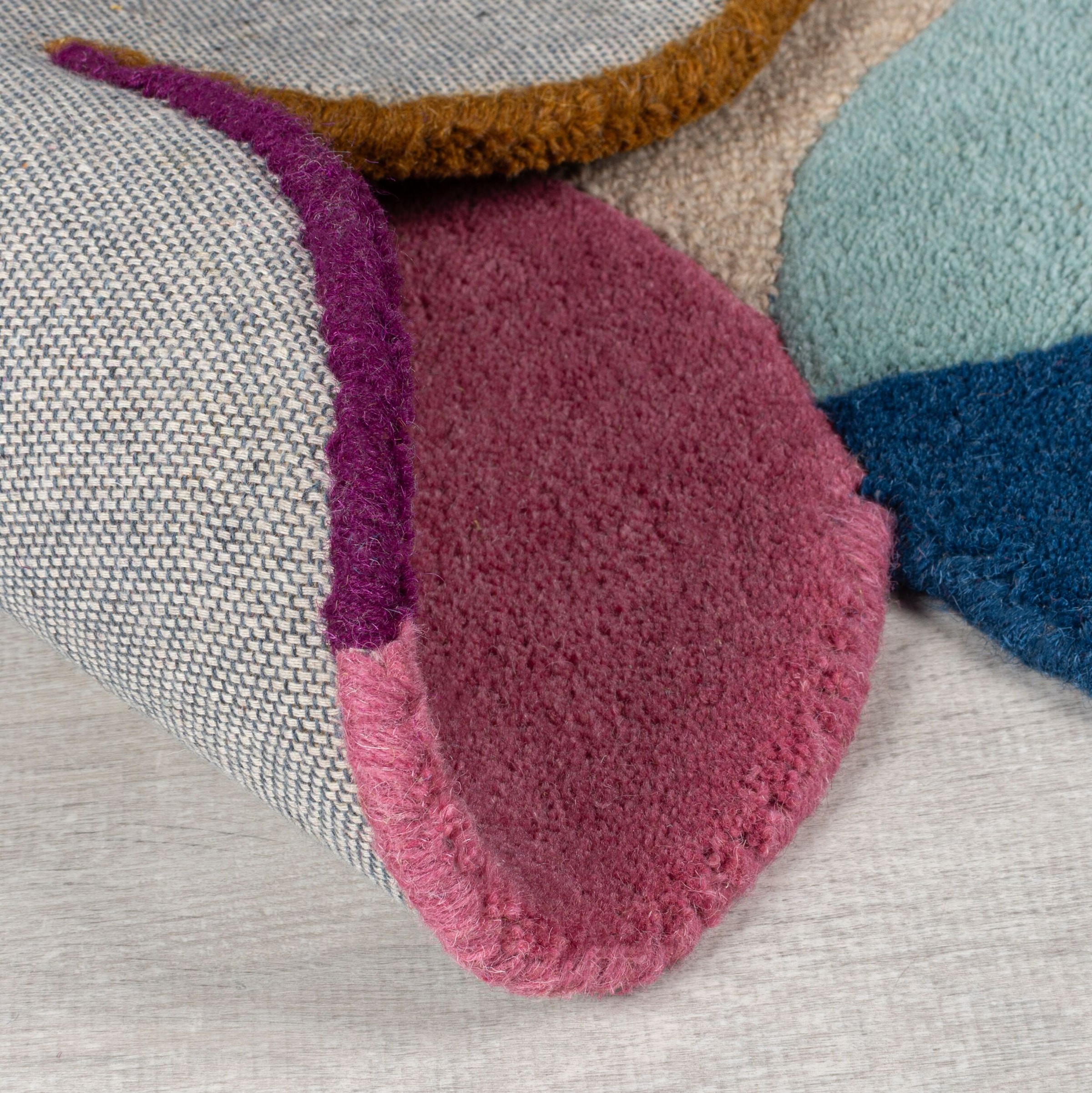FLAIR RUGS Wollteppich »Mia Scallop 2«, rechteckig, 12 mm Höhe, in Jakobsmuschel-Form