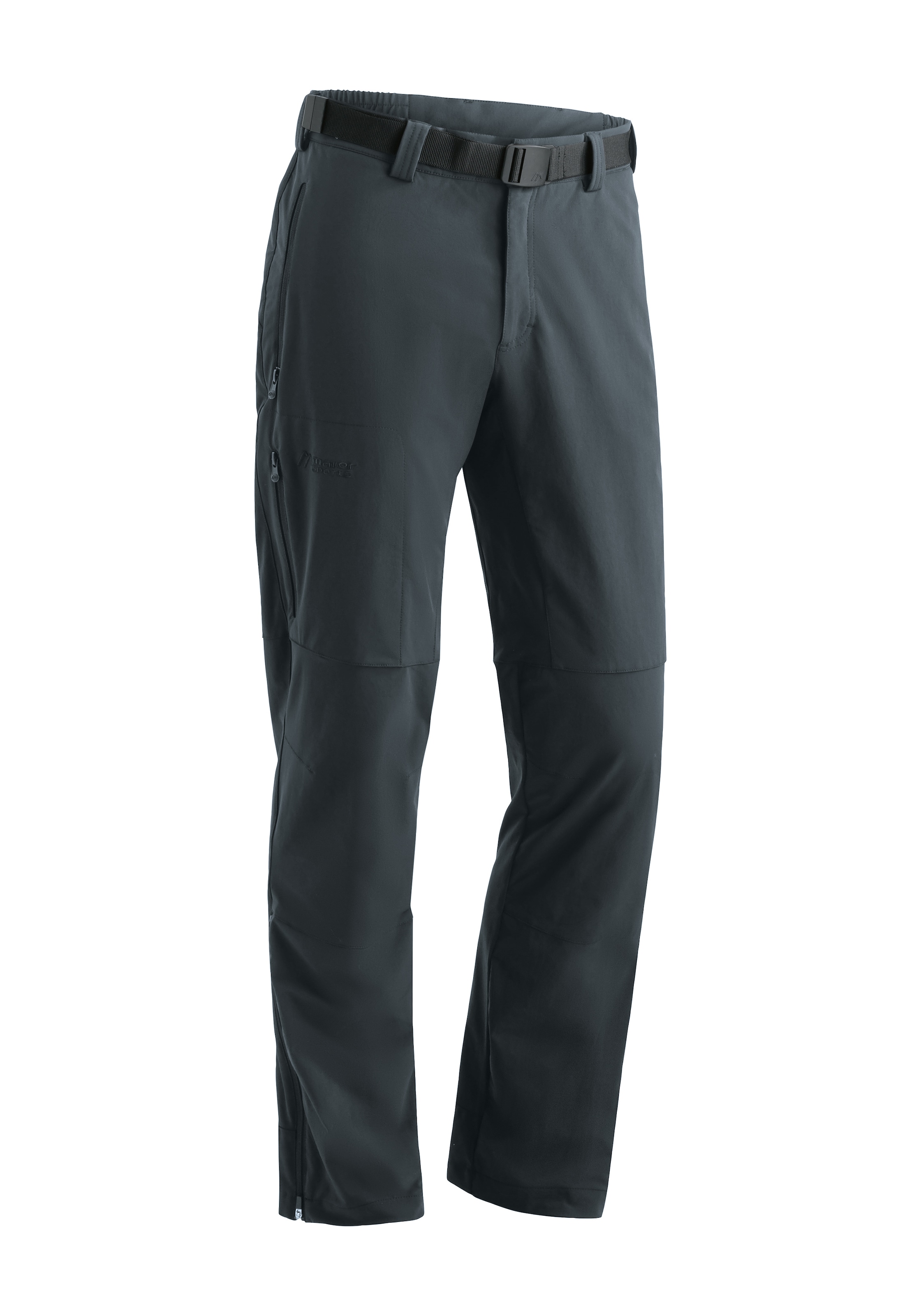 Maier Sports "Halitit M" Herren Funktionshose, robuste Wanderhose, 3 Taschen + Gürtel, Reg. Fit