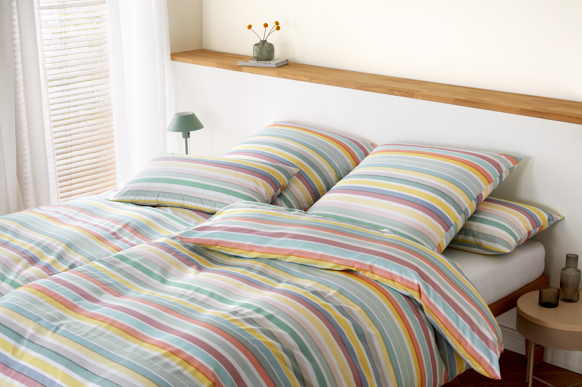 Elegante Bettwäsche "Tapes" 2 Stk. angenehmes Hautgefühl günstig online kaufen