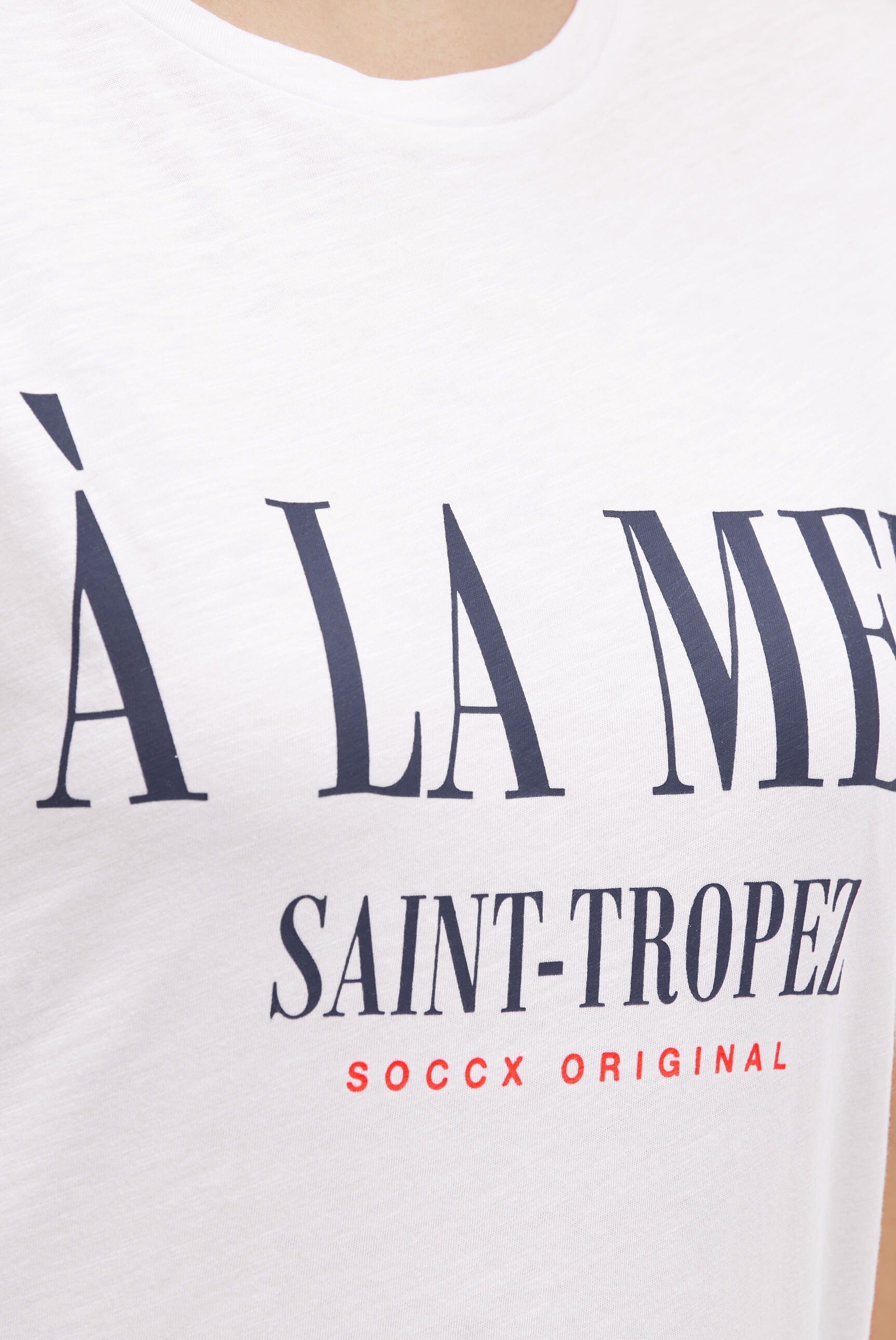 SOCCX Rundhalsshirt mit Turn-Up-Ärmel