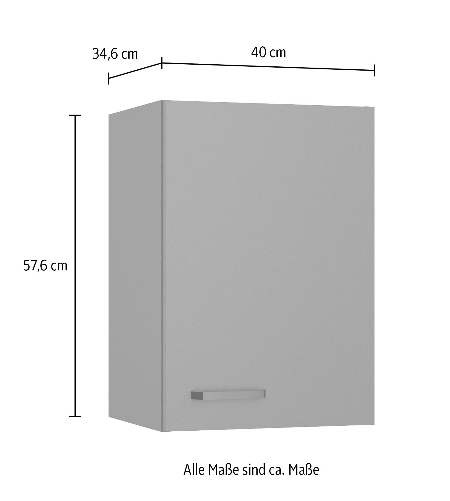 OPTIFIT Hängeschrank »OPTImulti« Breite 40 cm, mit 1 Tür, 1 Einlegeboden