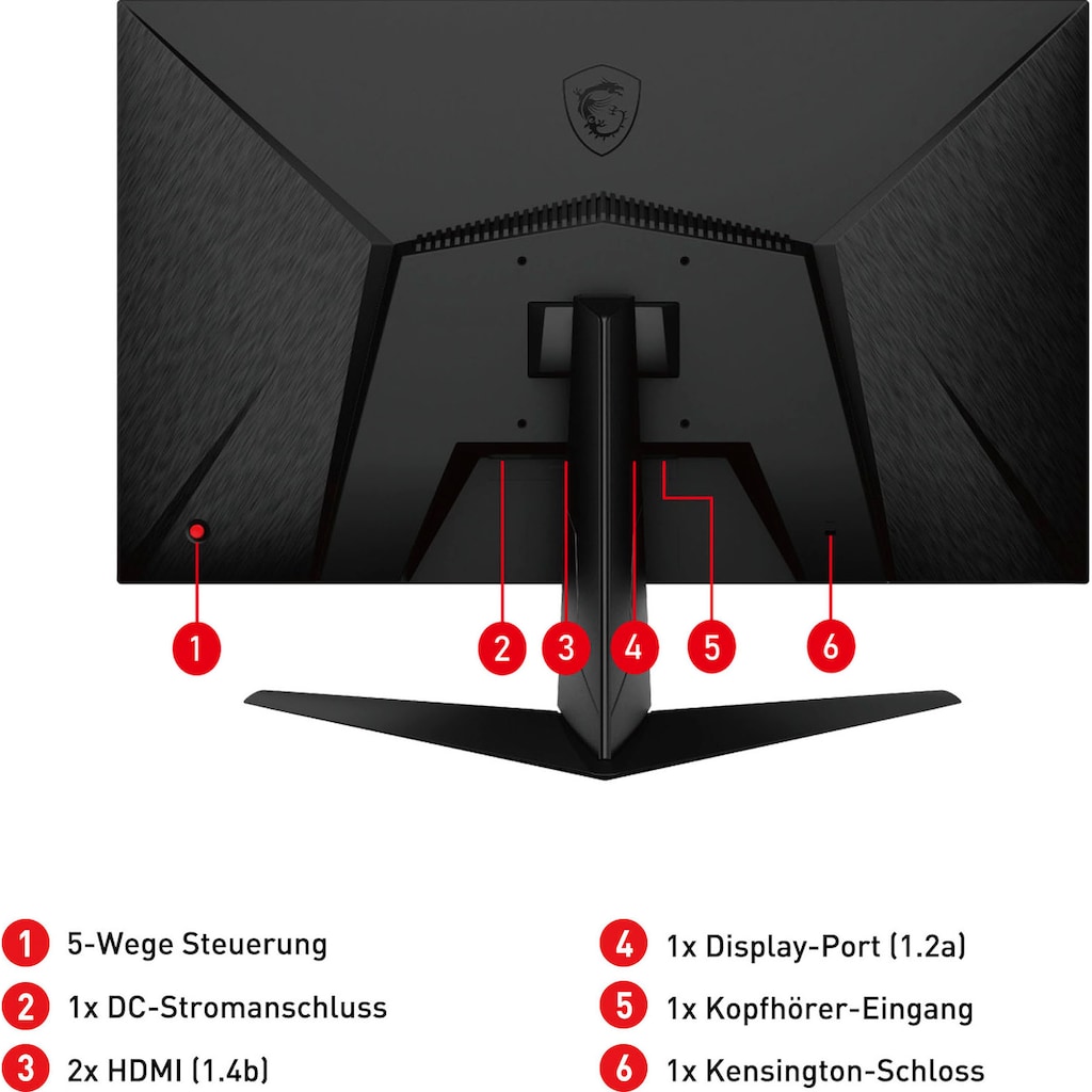 MSI Gaming-Monitor »Optix G271«, 69 cm/27 Zoll, 1920 x 1080 px, Full HD, 1 ms Reaktionszeit, 144 Hz